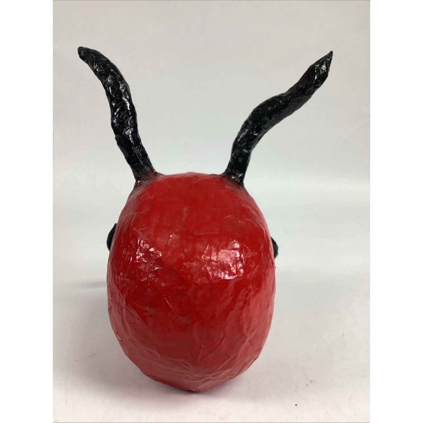 Handmade Papier Mache Day Of The Dead Sugar Skull Devil/Demon Figure