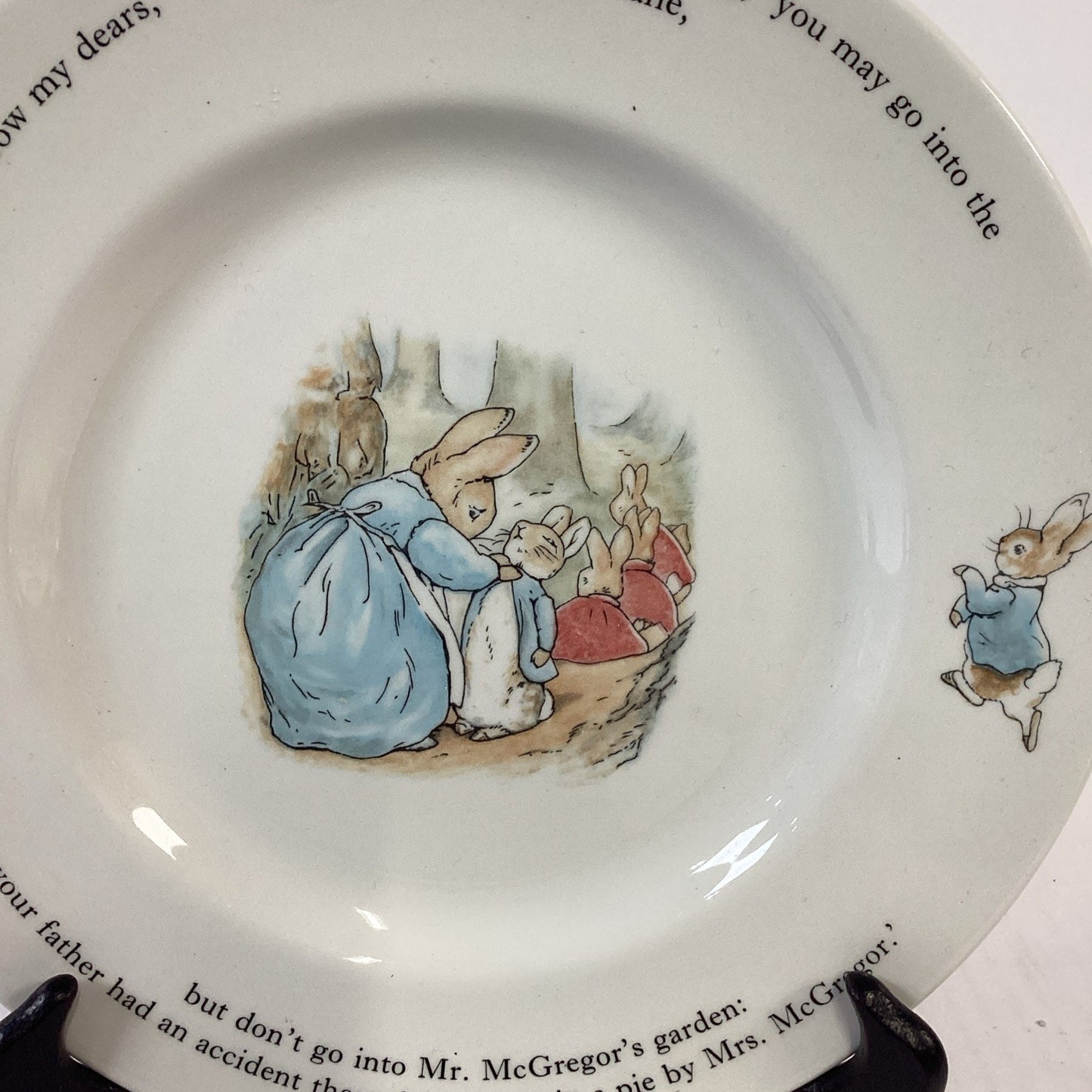 Wedgwood 1993 Peter Rabbit Plate Etruria Barlaston Beatrix Potter England 9.75"