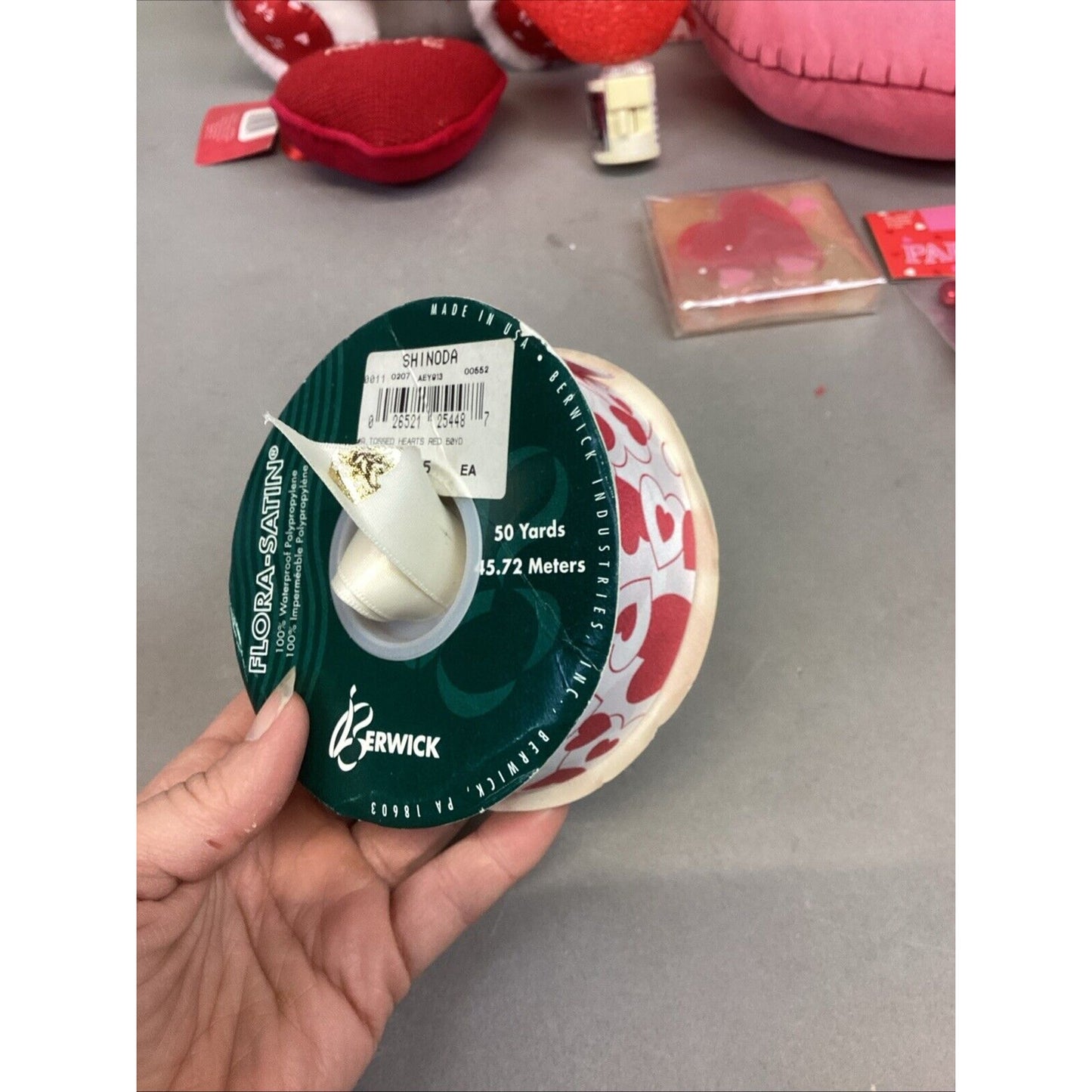 Set Of 14 Valentines Day Party Set - Plush Bear, Soap Pump, Pillows, Lights