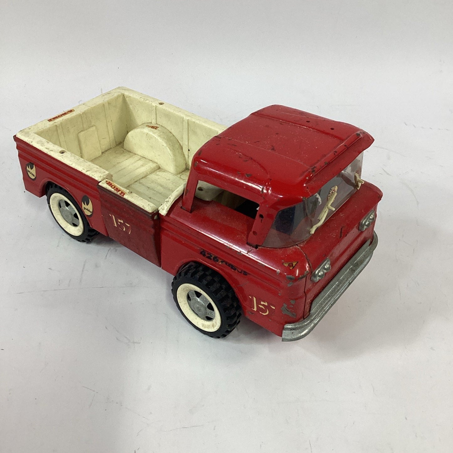 Vintage Structo Red Pick-Up Truck Pressed Steel