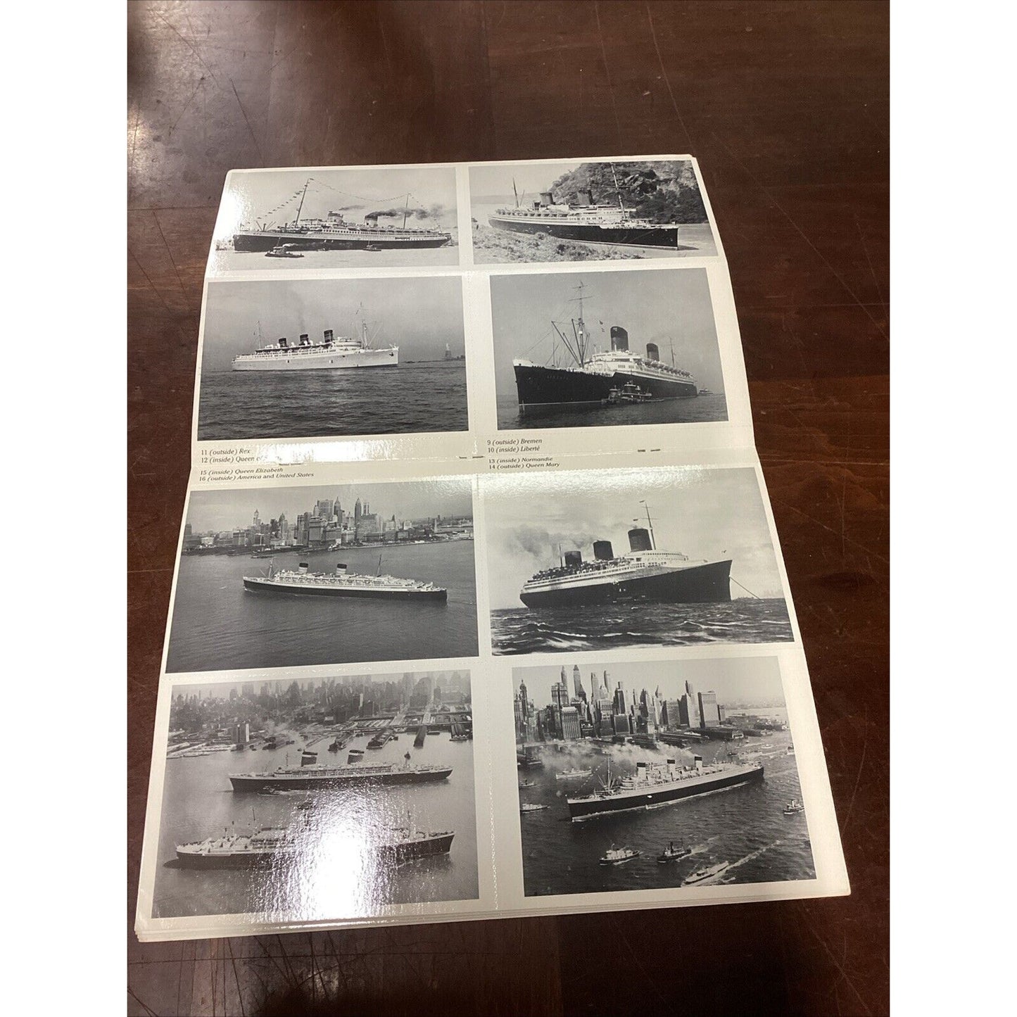 Ocean Liners Paintings Cards - 24 Full Color & Famous Ocean Liners 24 Photo P.C.