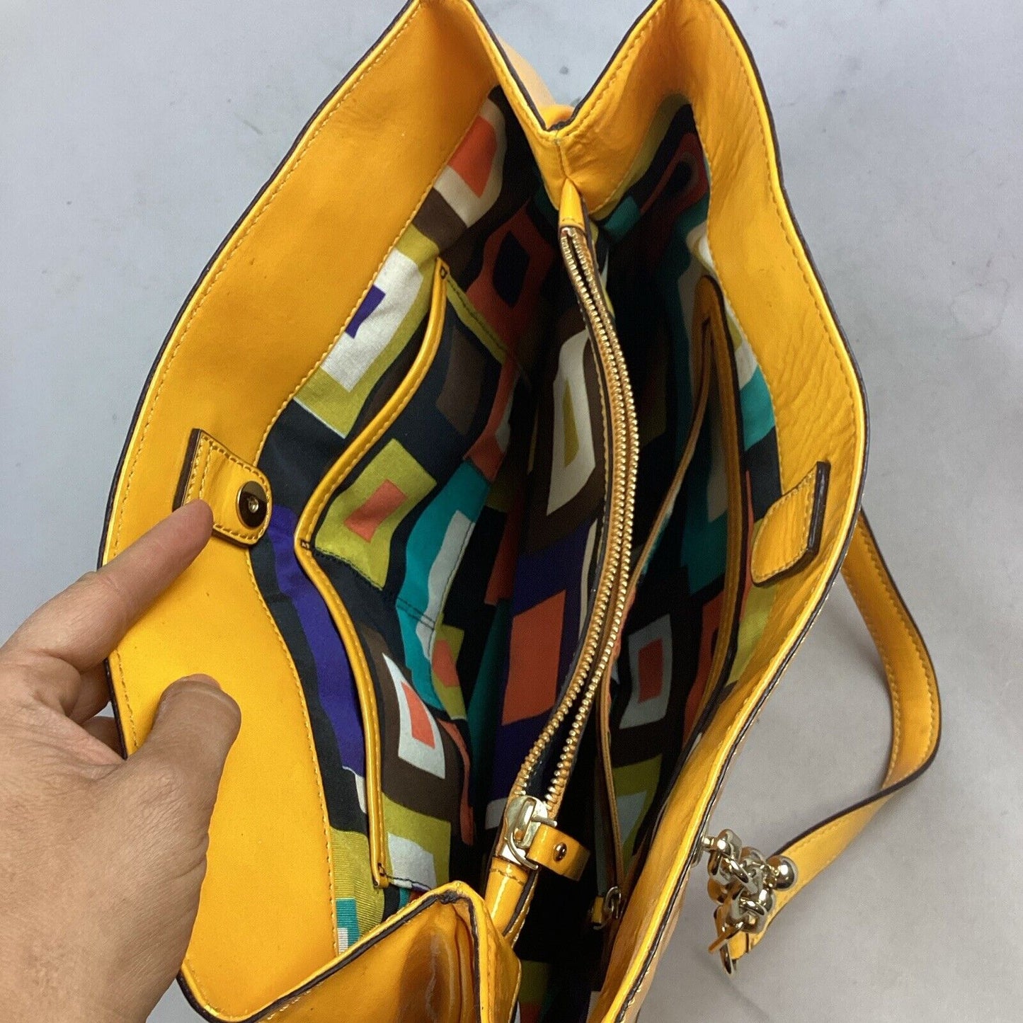 Kate Spade Mustard Yellow Hand Bag Purse