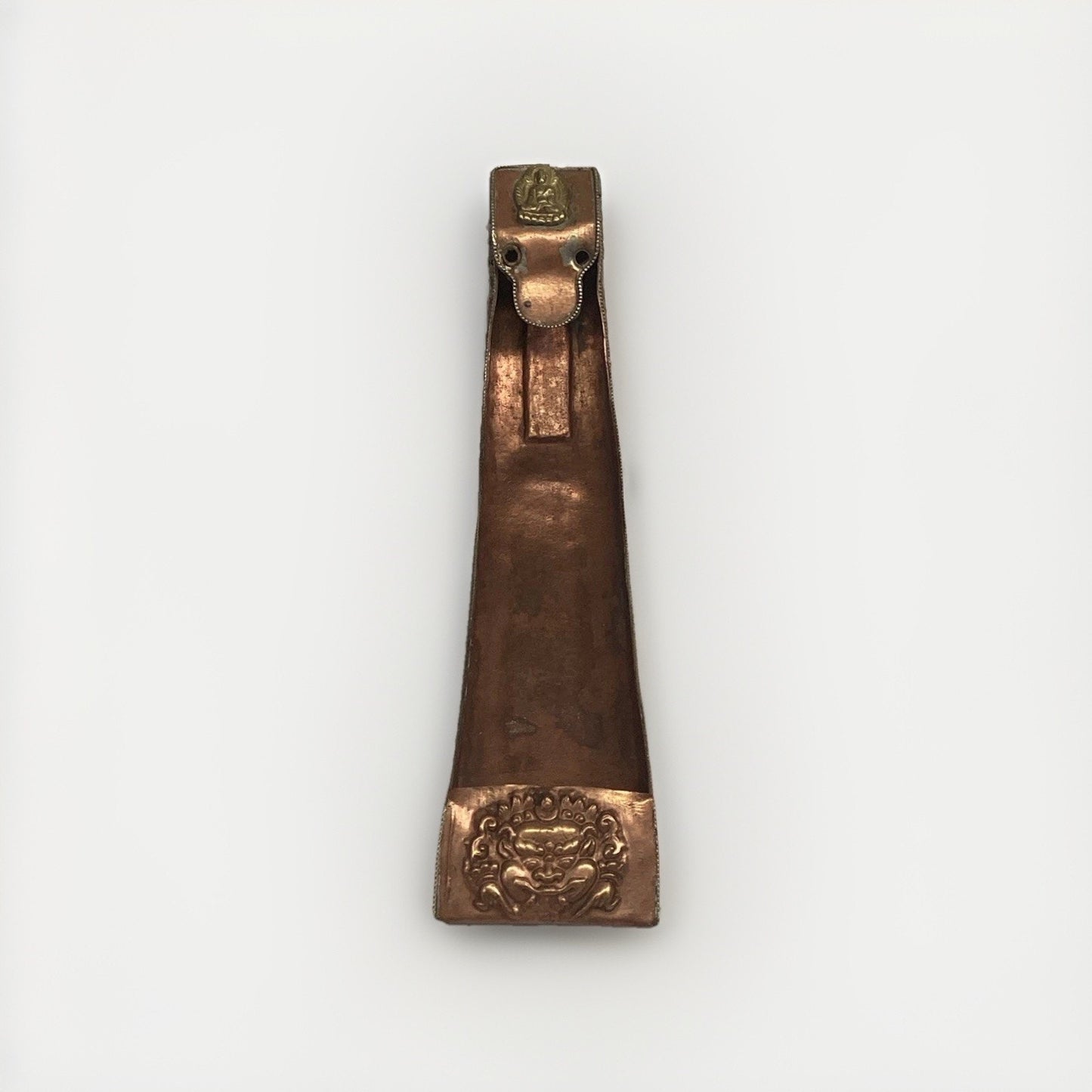 Antique Tibetan Copper Gilt Incense Burner - Buddha