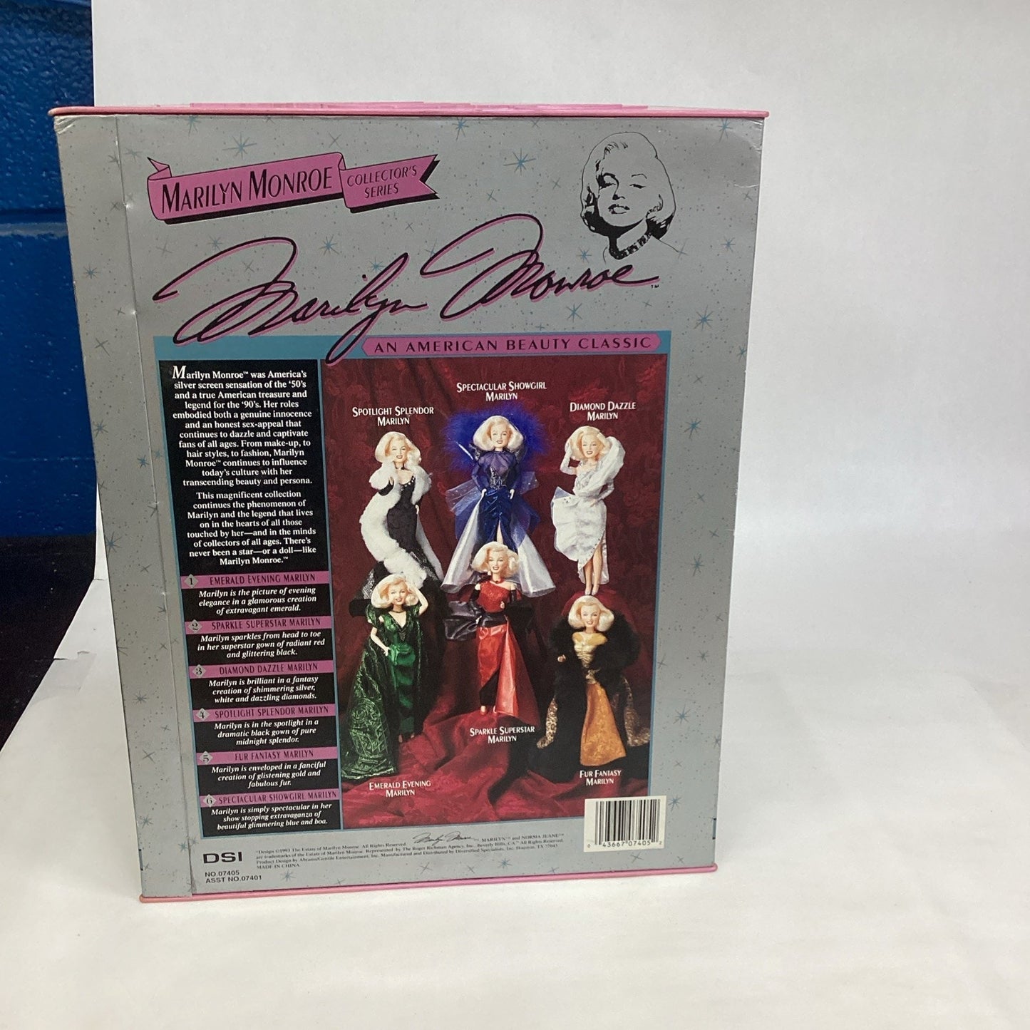 VINTAGE Marilyn Monroe Sparkle Superstar #2 Fashion Doll DSI Limited Edition NOS