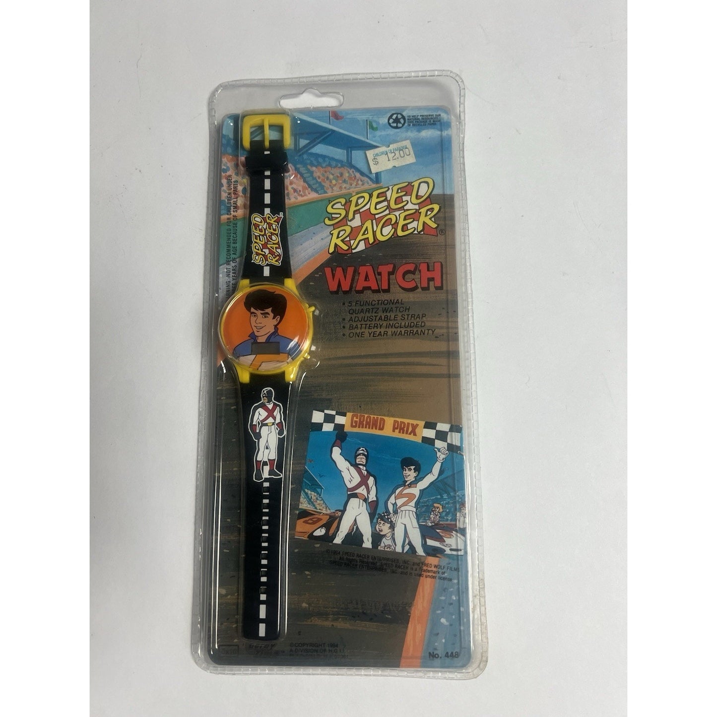 Speed Racer Watch Racer X Adjustable Strap 5 Functional Quartz From 1994