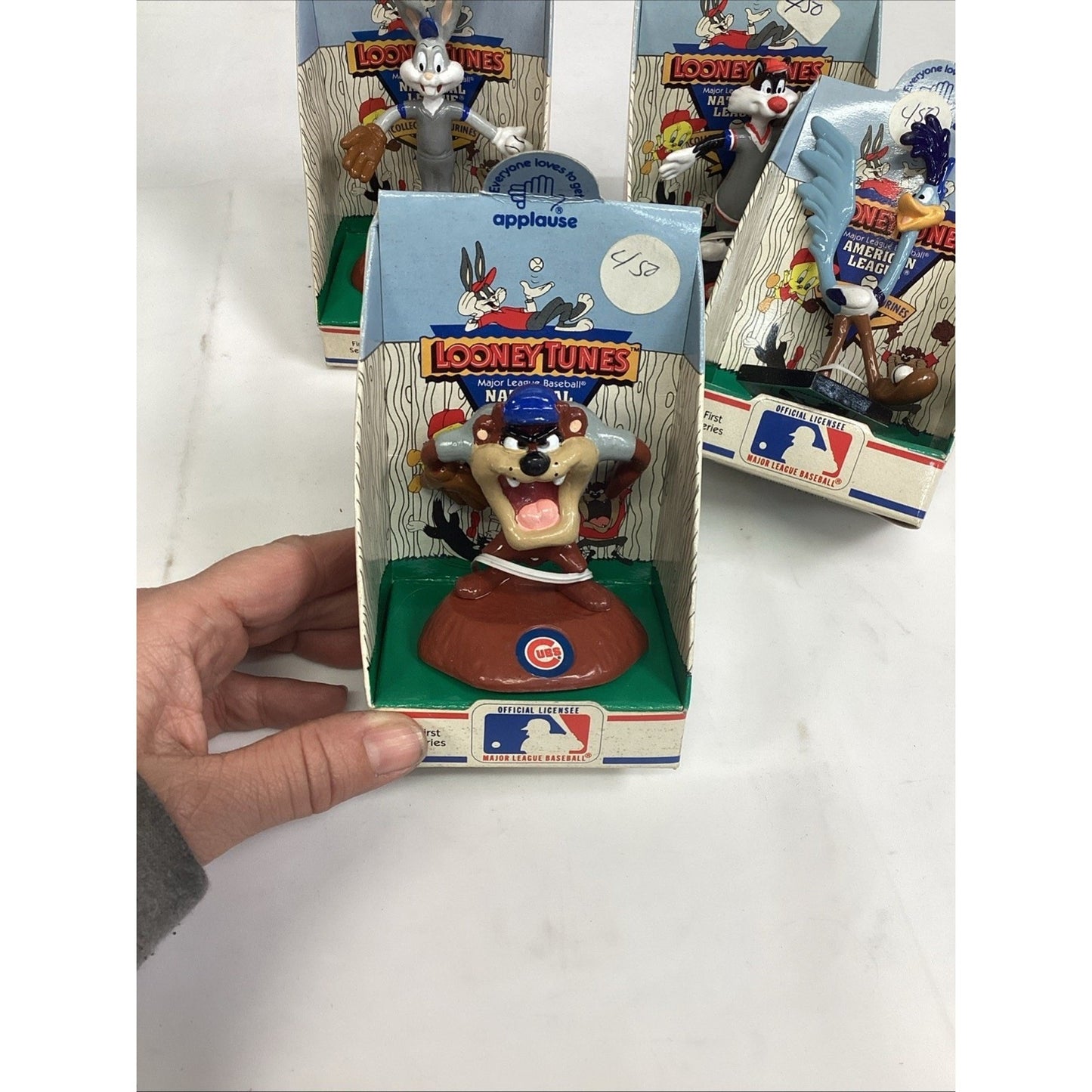 Vintage 1990 Applause Looney Tunes Major League Baseball Figurines Lot of 5 New