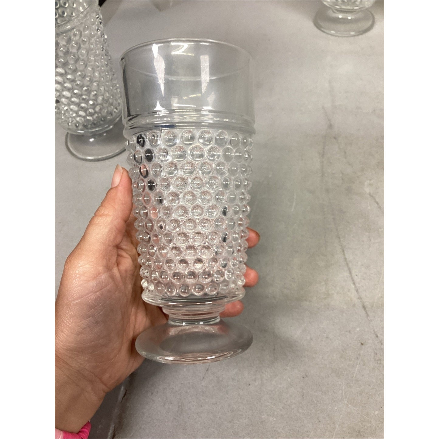 Set Of 7 Anchor Hocking Iced Tea Glass Tumblers - 6.5”H