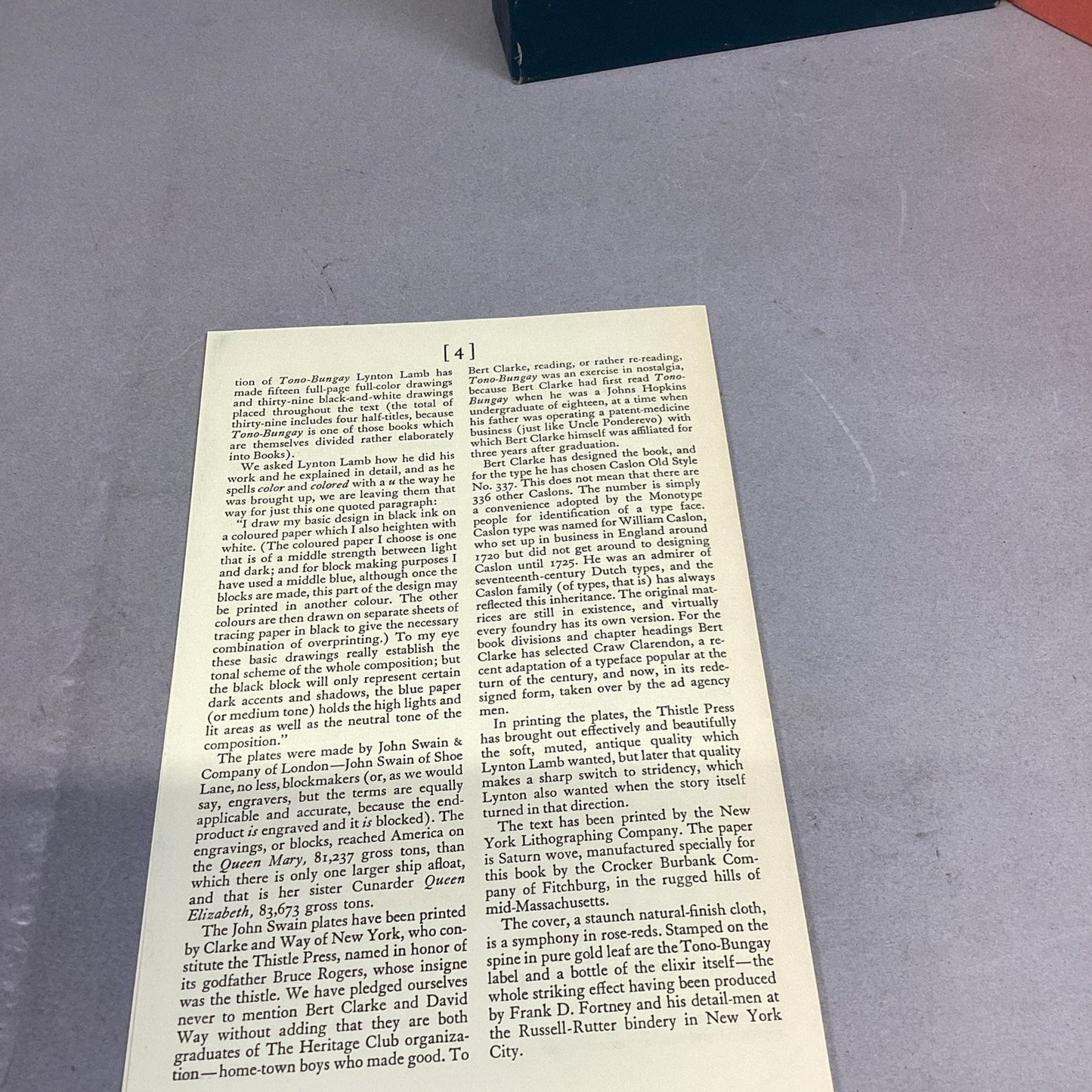 HG Wells TONO-BUNGAY 1960 - Slipcover & Sandglass Illustrated - Heritage Press