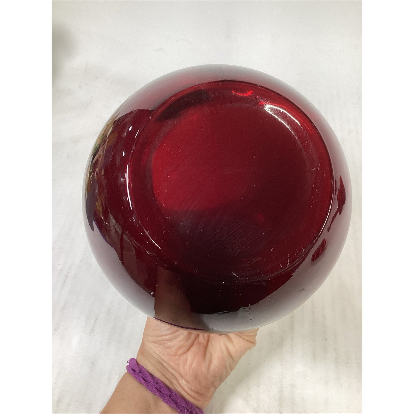 Vtg Anchor Hocking Royal Ruby Red Tilt Ball Pitcher w/Ice Lip & 2 Tumblers