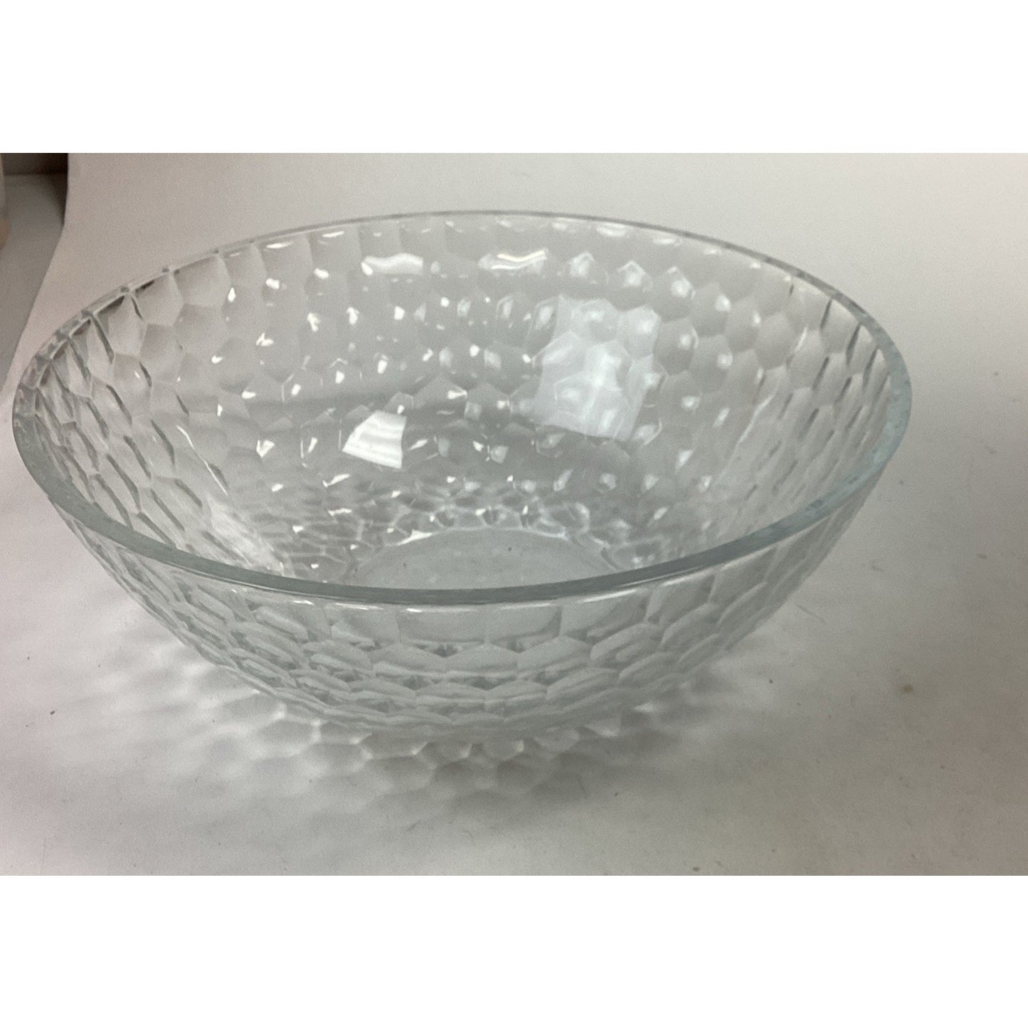 Tiffany & Co Large Heavy Glass Salad Bowl - 12”Dx4”H