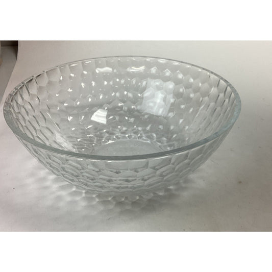 Tiffany & Co Large Heavy Glass Salad Bowl - 12”Dx4”H