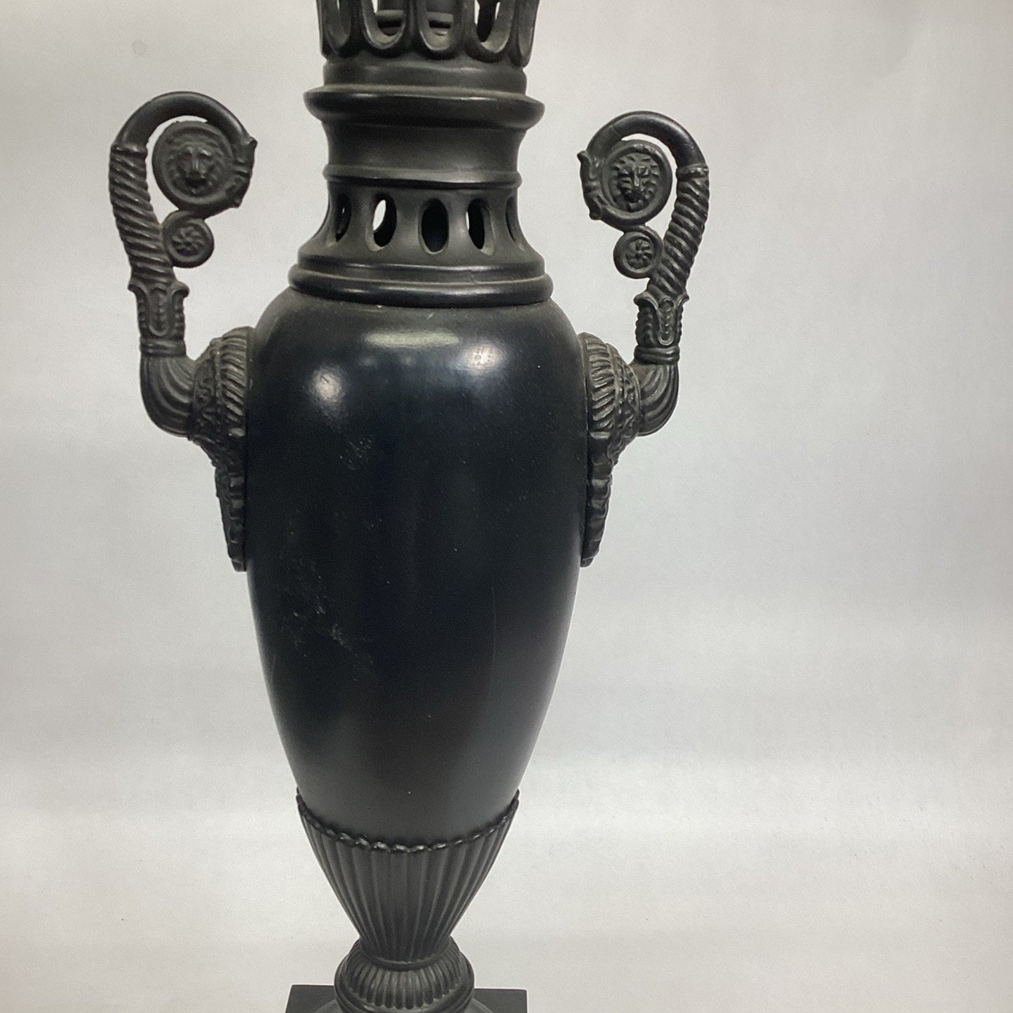 Neoclassical Urn Lamp in the Regency Style W/ Dual Light Clusters - 24”H