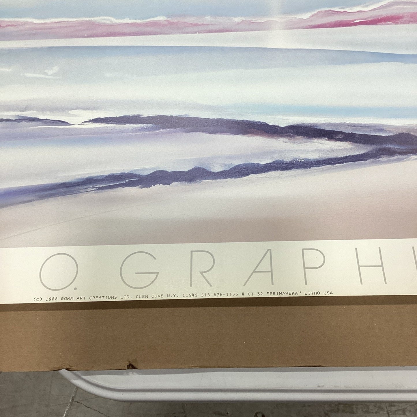 1988 Rom Art Creations - Primavera Litho Print - Claudio Ginio Graphics 58x38.5”