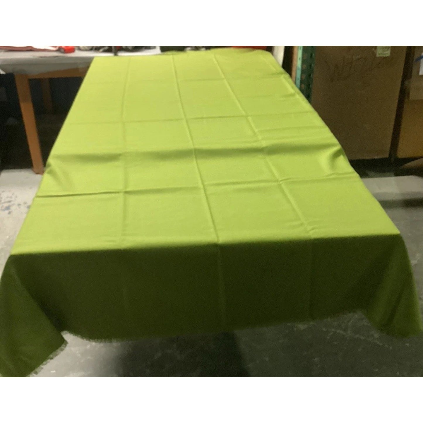 Set Of 2 Vintage Table Cloths - Olive Green (90x50”) And Light Pink (120x70”)