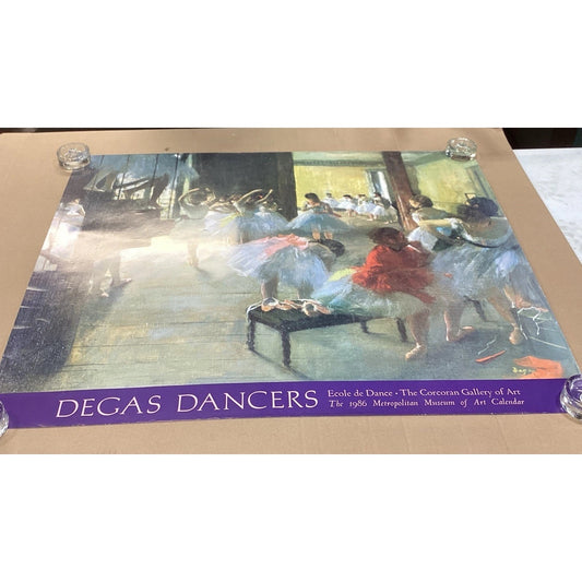 Degas Dancers - 1986 Museum Of Art Calendar Poster - 36x29.75”