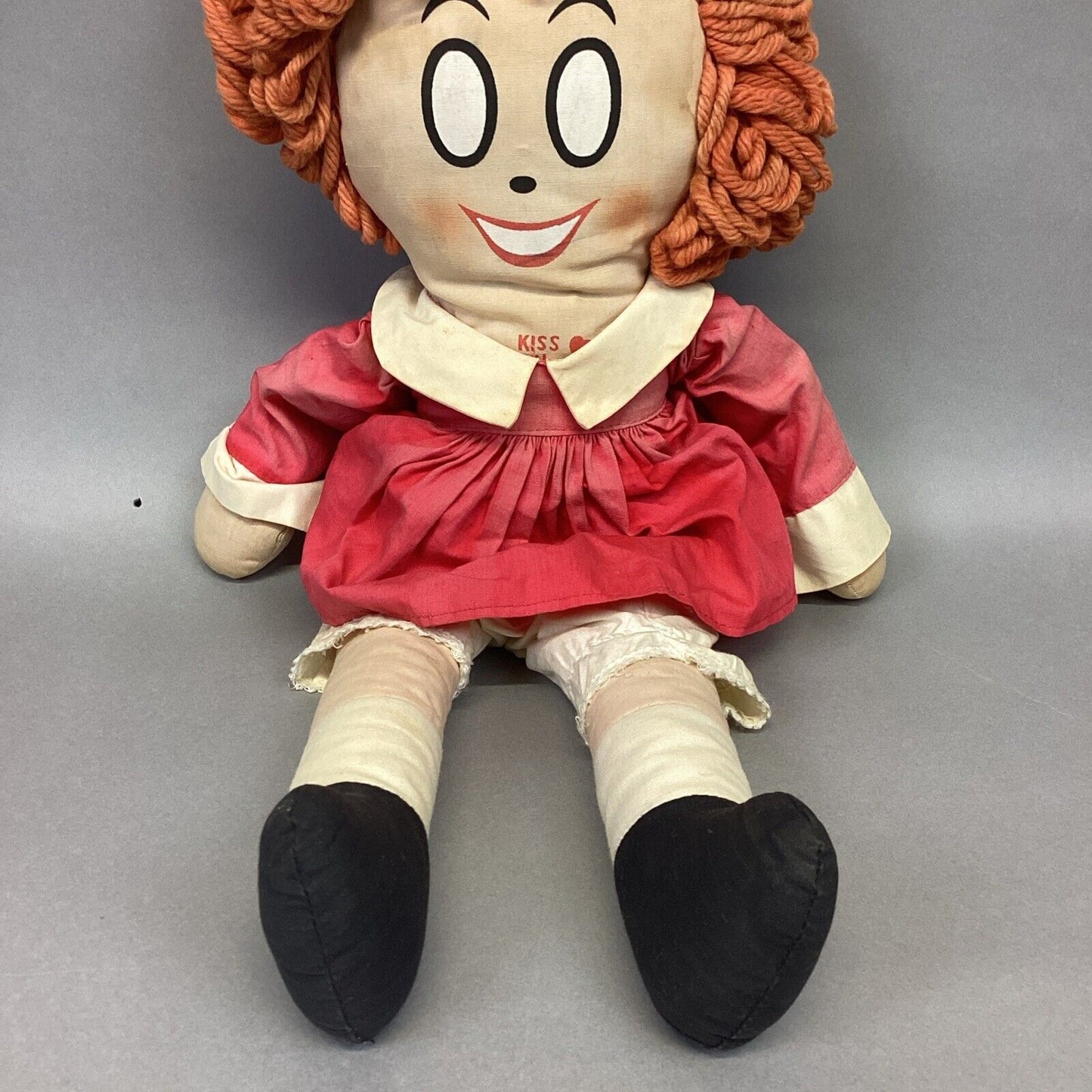 1967 Little Orphan Annie Plush & 1977 Knickerbocker Orphan Annie with Sandy Dog