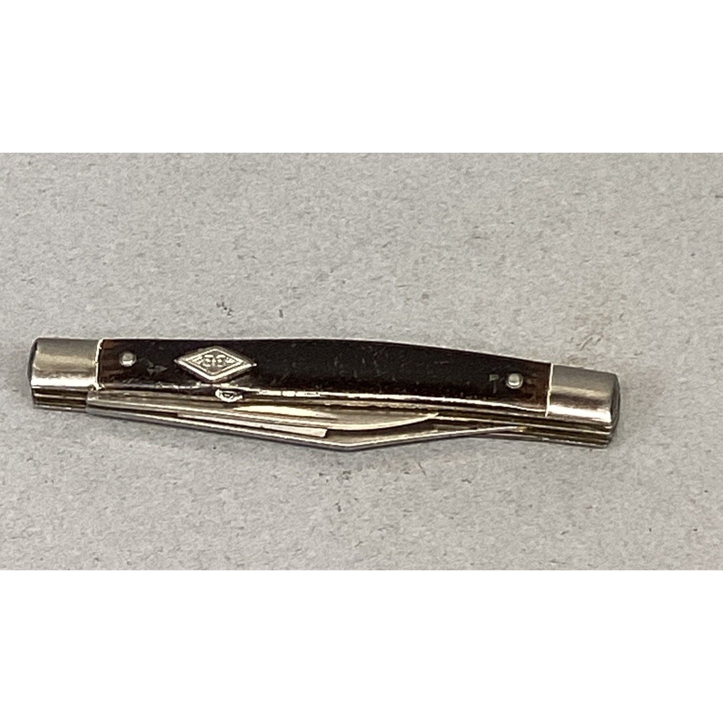 VINTAGE IMPERIAL PROV USA 851 DE - 2 BLADE DIAMOND EDGE STAINLESS POCKET KNIFE