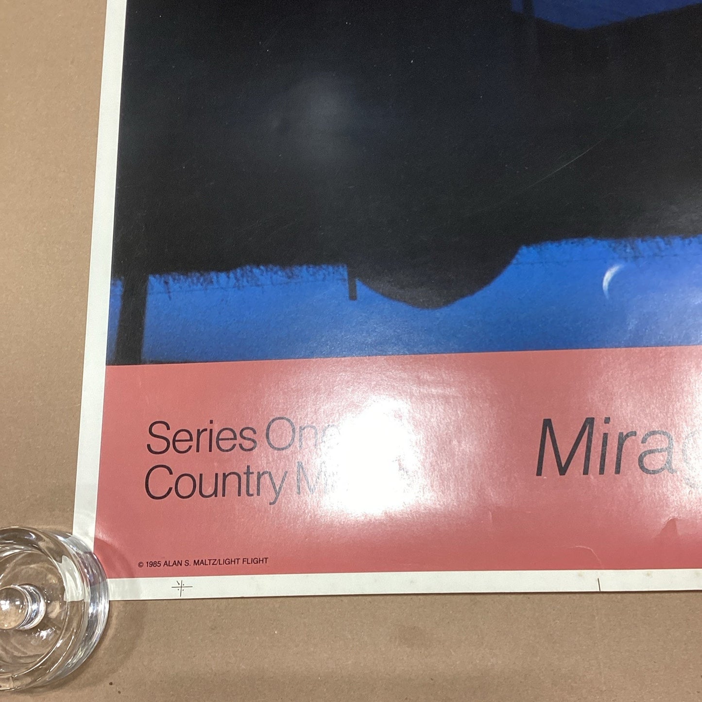 1985 Alan S. Maltz Series One Country Magic Mirage Poster - 35x21.25”