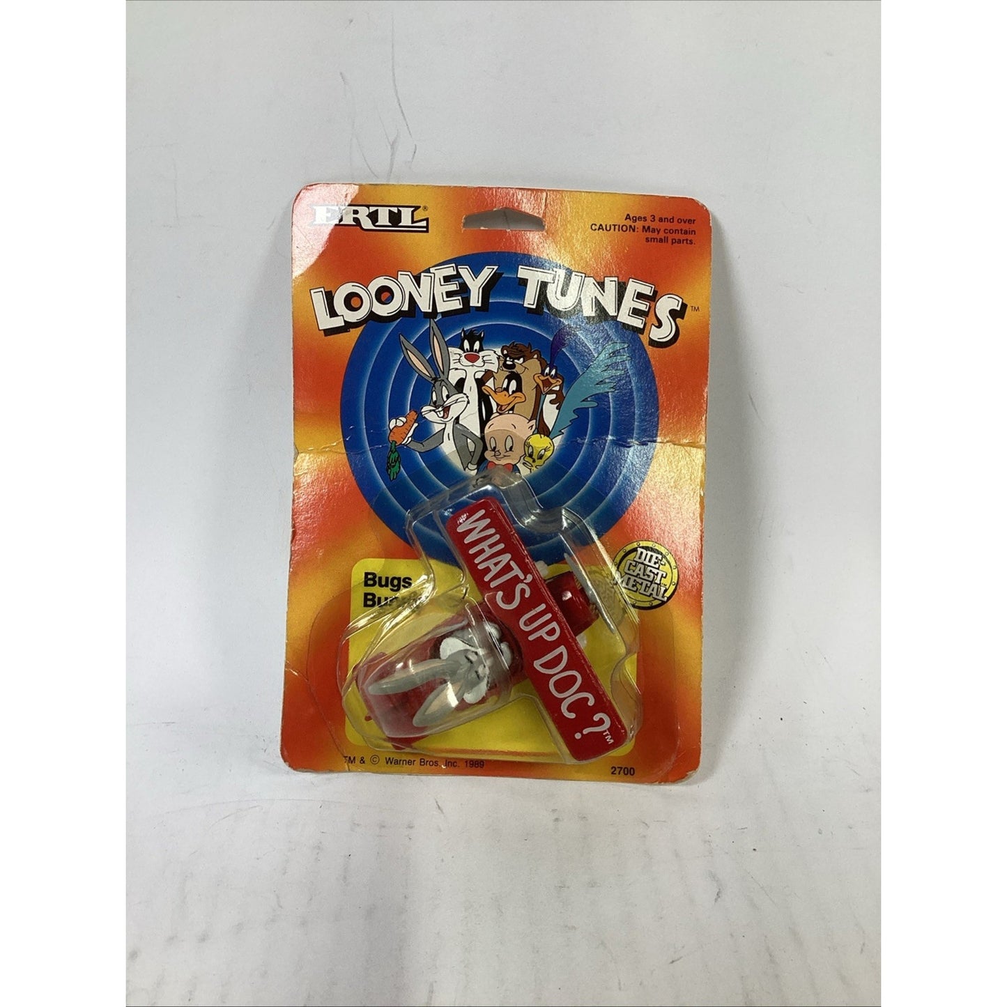 Vintage 1989 Lot of 3 NOS ERTL Looney Tunes Metal Characters/Vehicles