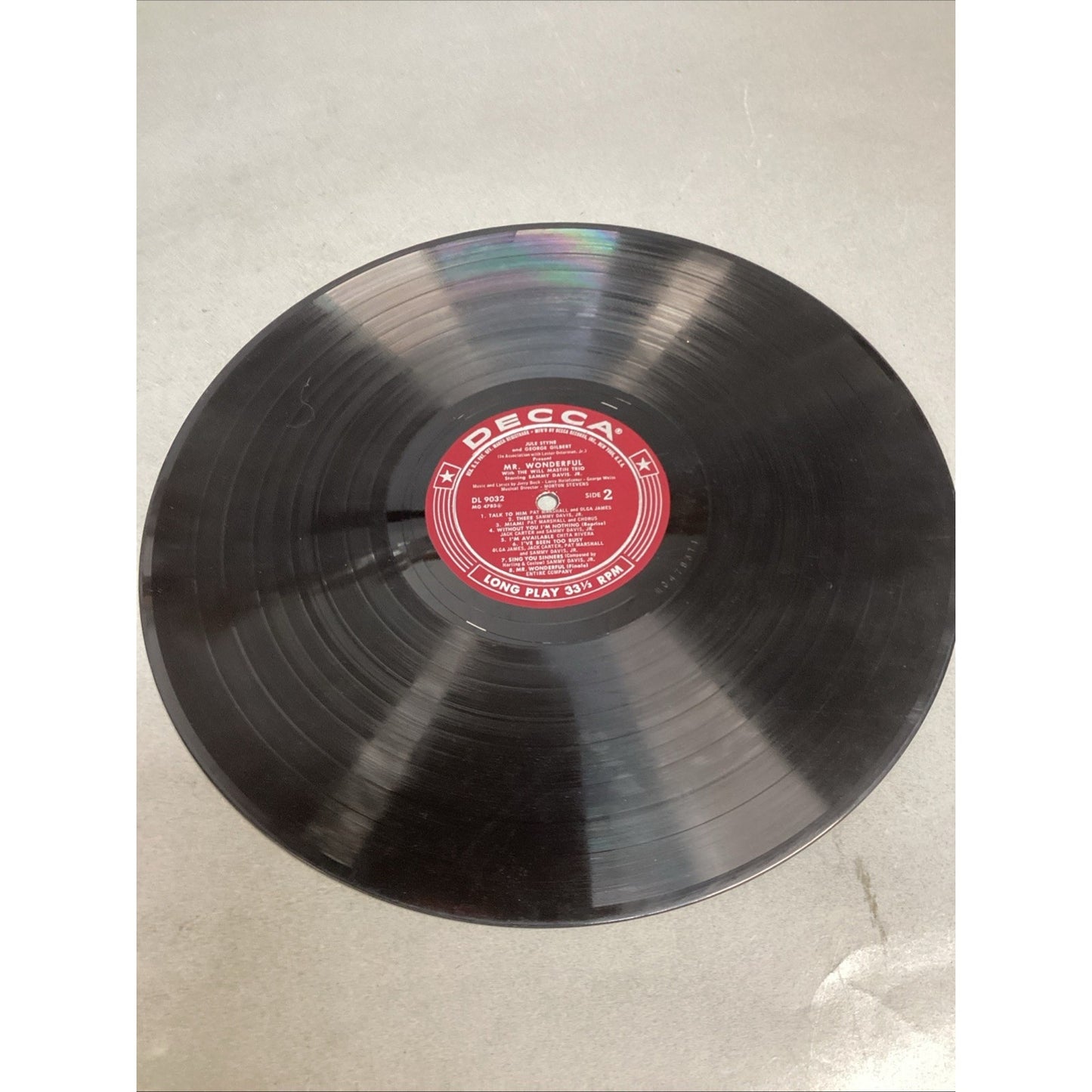 Sammy Davis Jr Mr Wonderful Vinyl, LP, Album, Decca DL 9032, 33 1/3 RPM