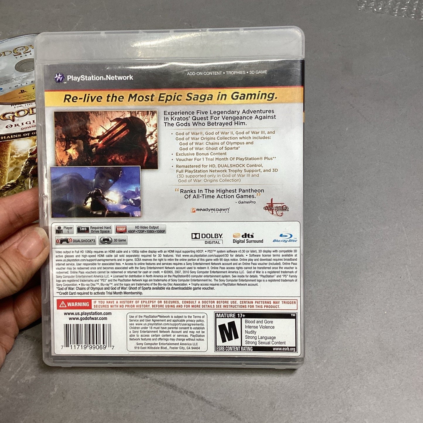 PlayStation 3 PS3 God Of War Saga - 5 Full Games Included
