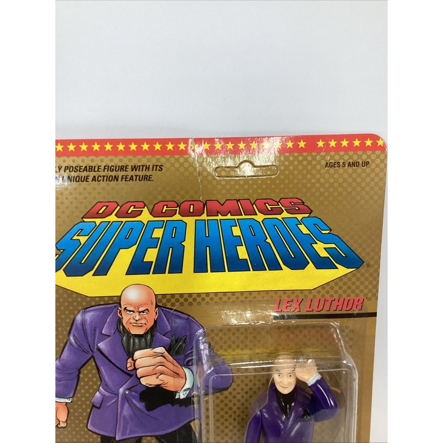 Toybiz DC Comics 1989 Super Heroes Evil Genius Lex Luthor Power Punch!