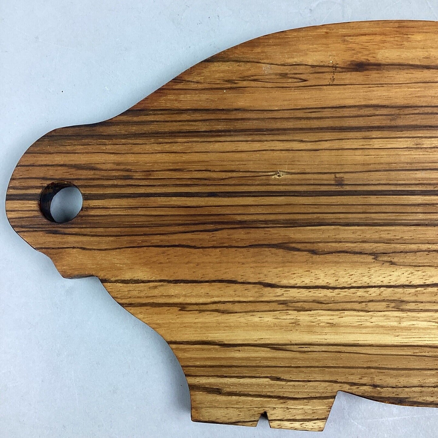 Vintage Wooden Pig Cutting Board - 16.25”