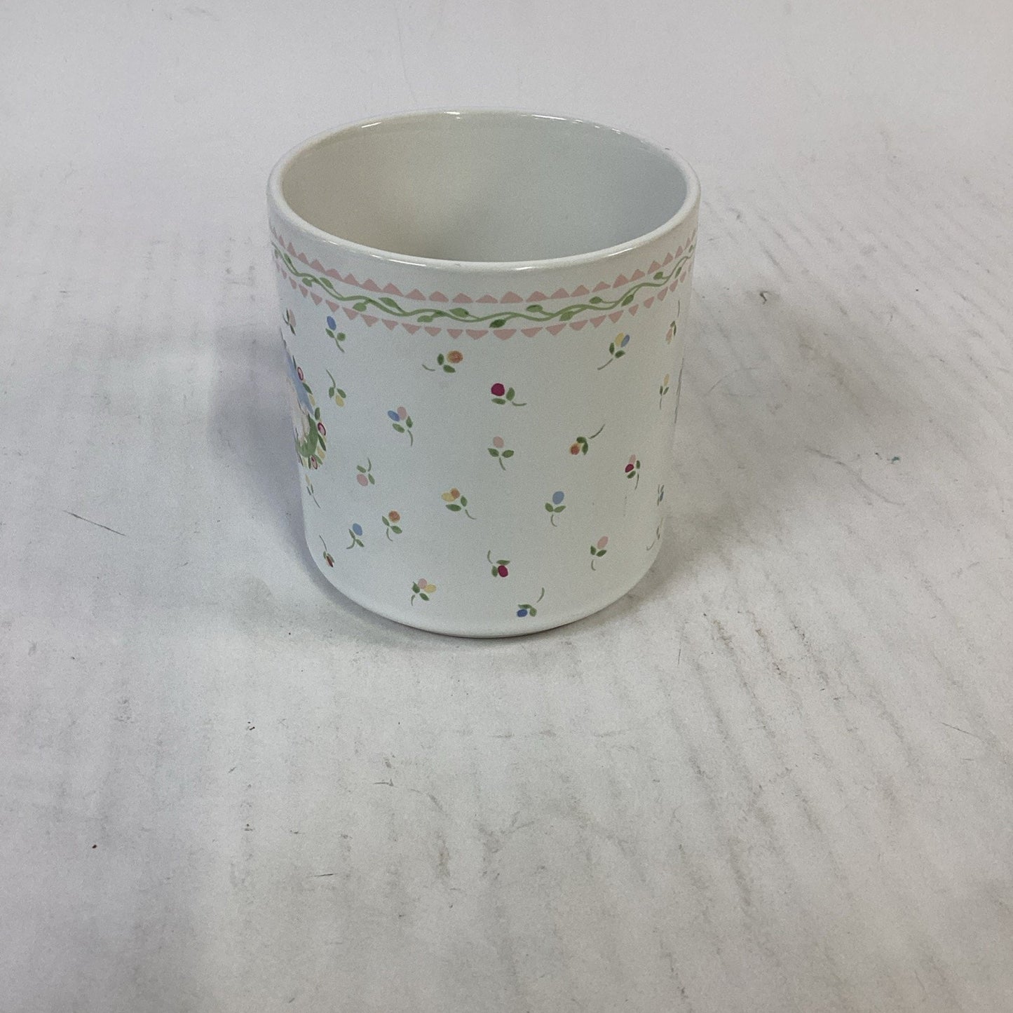 Vintage Michel & Company Floral and Bunny Mug - 1987