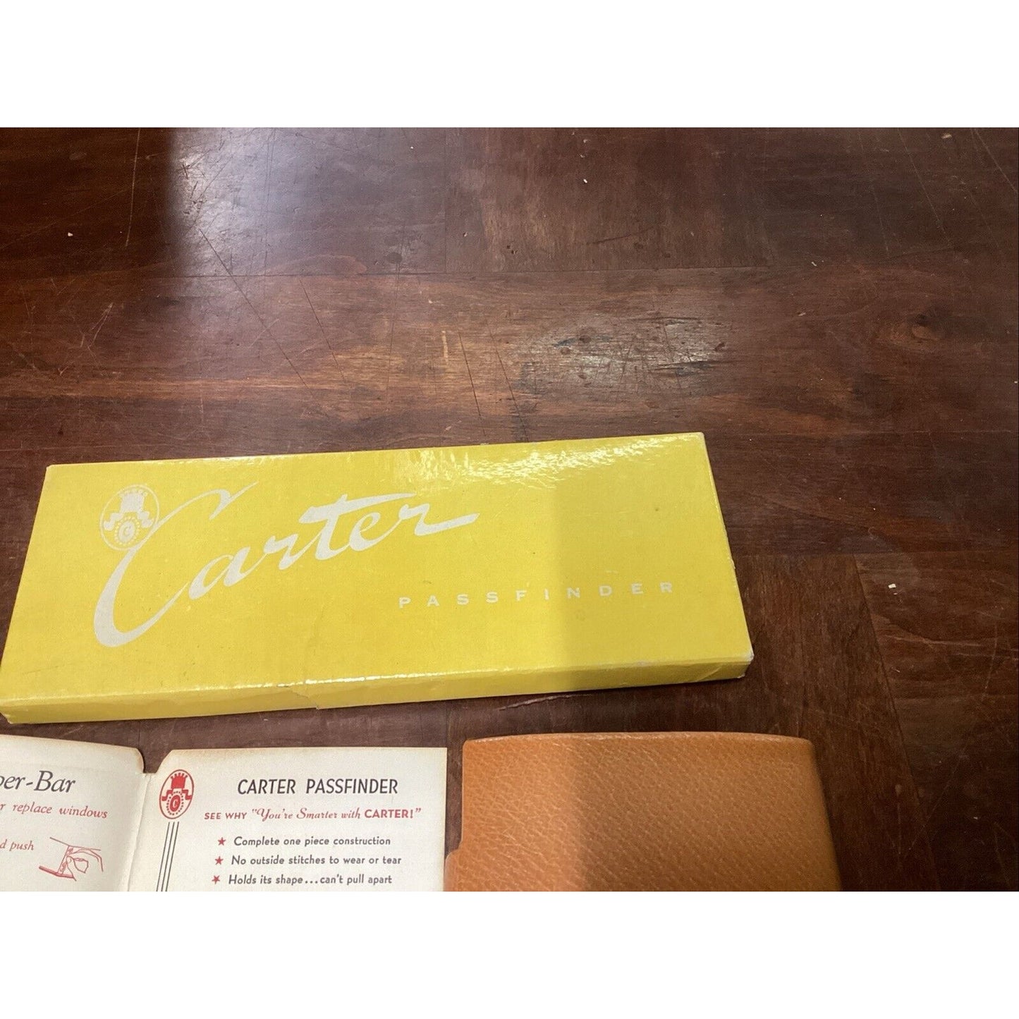 Vintage Carter Passfinder - Genuine Pigskin - With Original Papers & Box