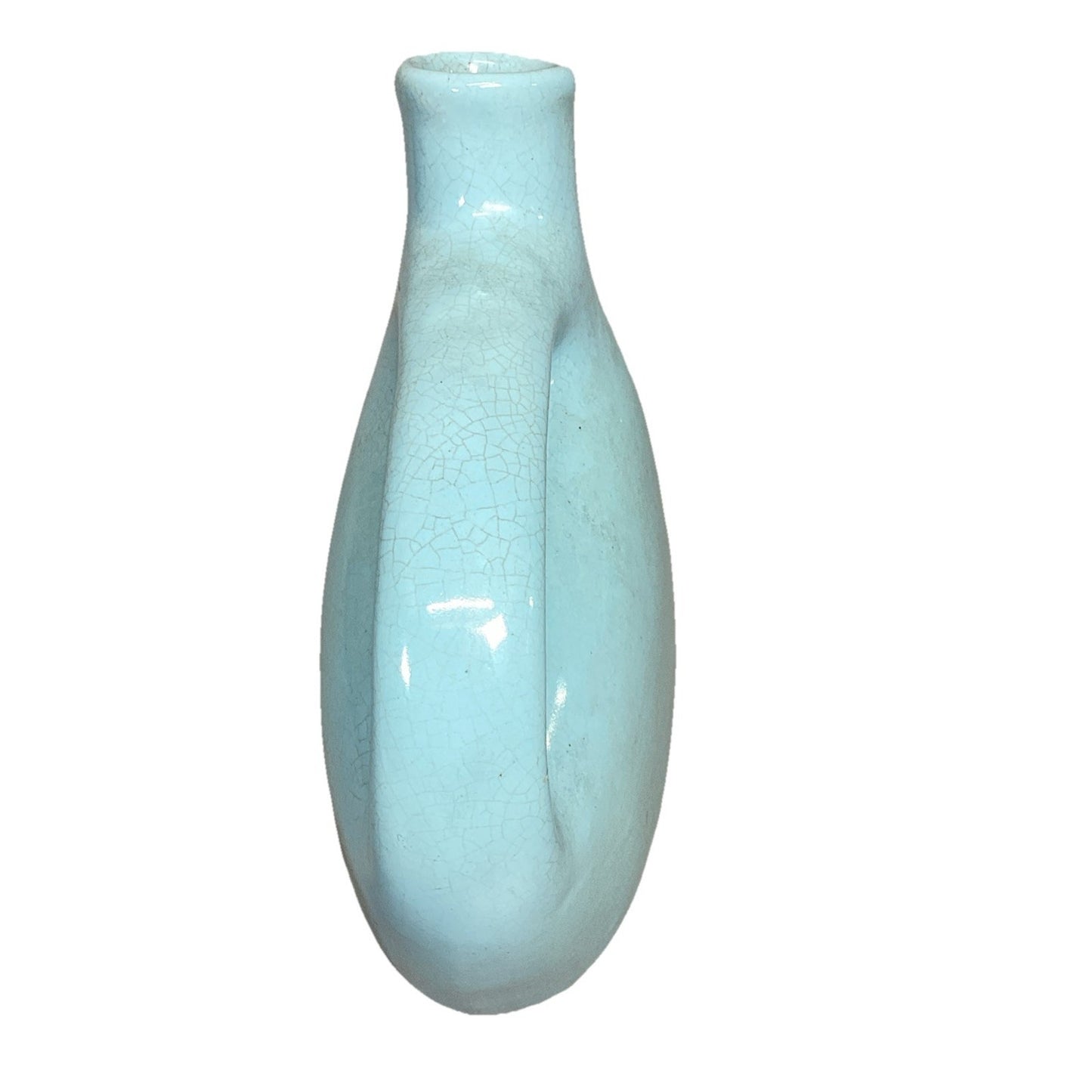 Vintage Light Blue Whiskey Mohawk Liquor Jug Decanter - No Stopper