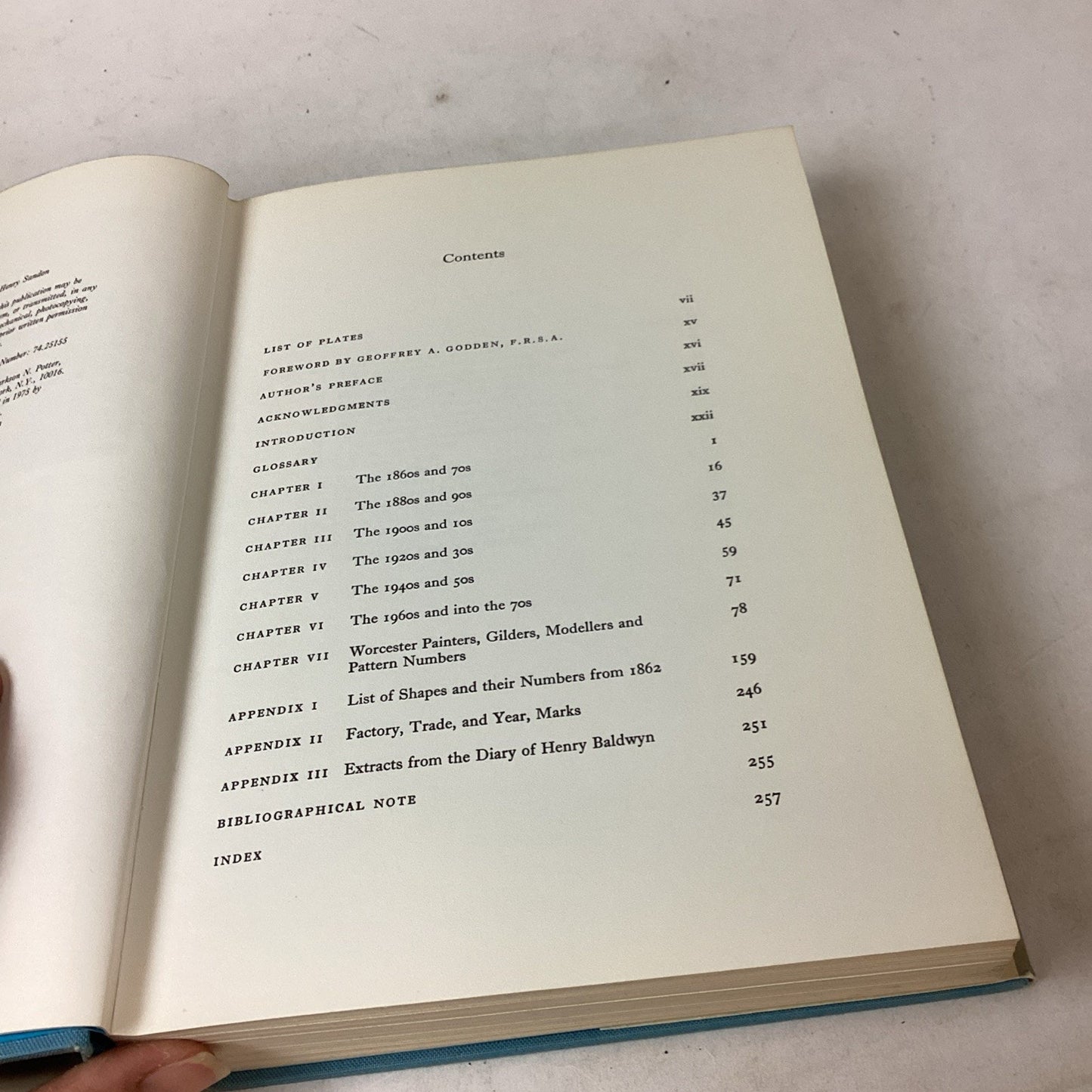 Royal Worcester Porcelain Book Henry Sandon Hard Cover - 1975