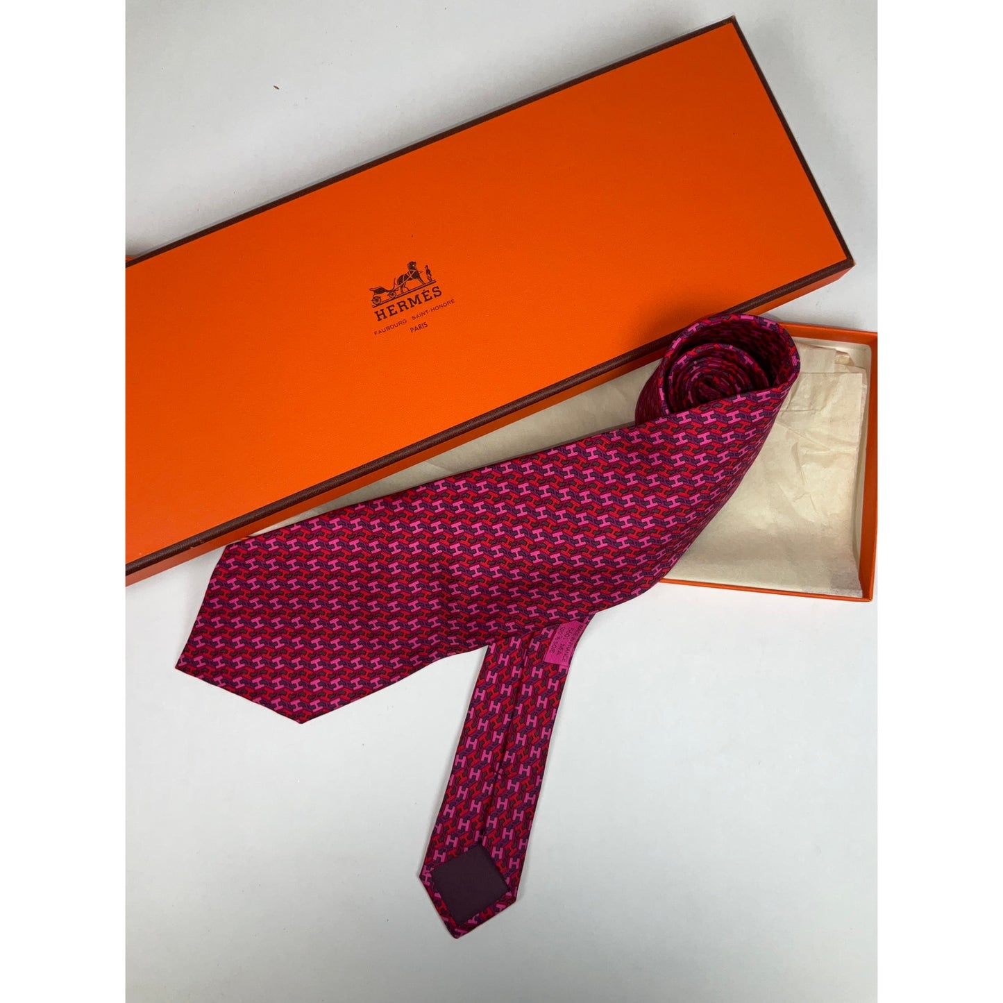 Men’s Hermès H Geometric Tie REF 5601 | No Box