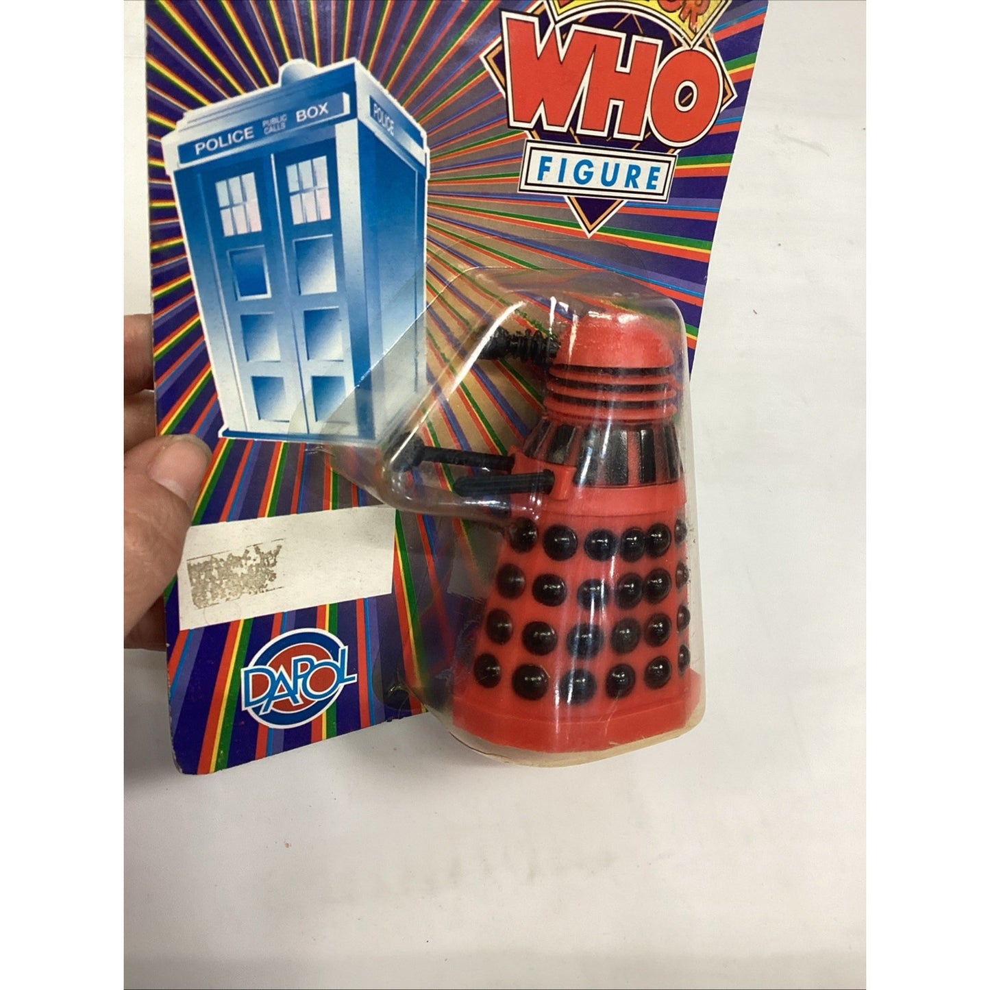 VINTAGE 1987 DR. WHO DALEK ROBOT DAPOL - NOS - Red/Black
