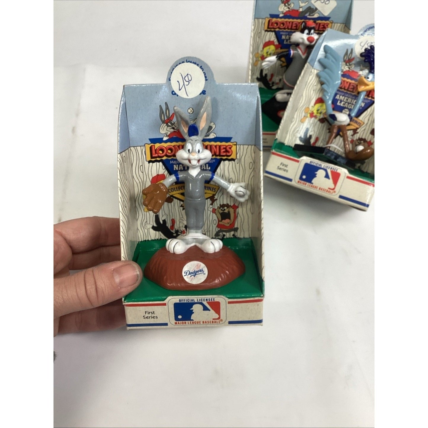 Vintage 1990 Applause Looney Tunes Major League Baseball Figurines Lot of 5 New