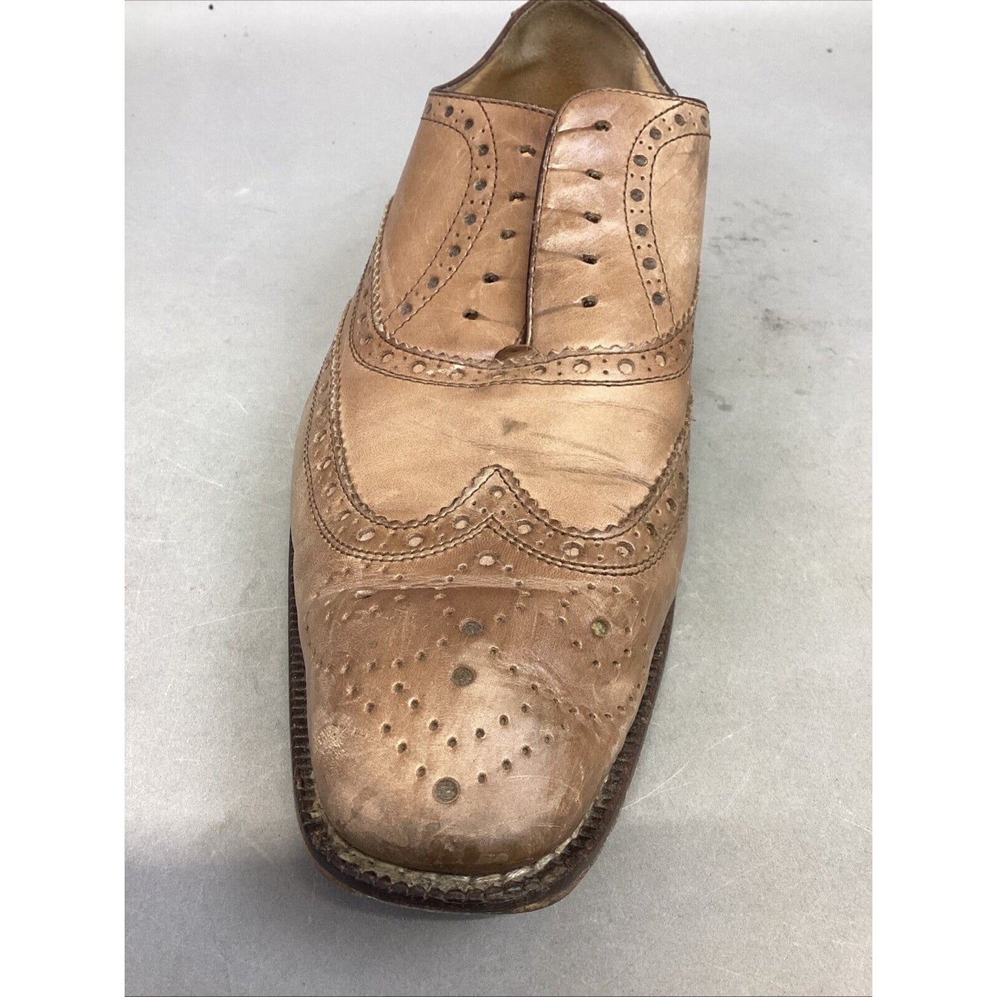 Mercanti Fiorentini Shoes Mens 10 M Oxford Wingtip Lace Up-#5794 - Made In Italy