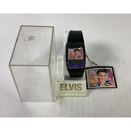 Vintage ELVIS PRESLEY STAMP Digital WATCH New In Box By KORAL 1992