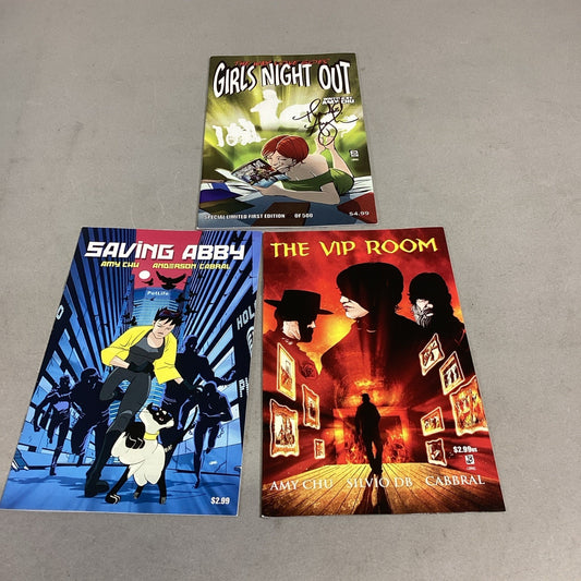 Girls Night Out (Signed) Special Limited 1st Edition/Saving Abby/VIP Room Comics
