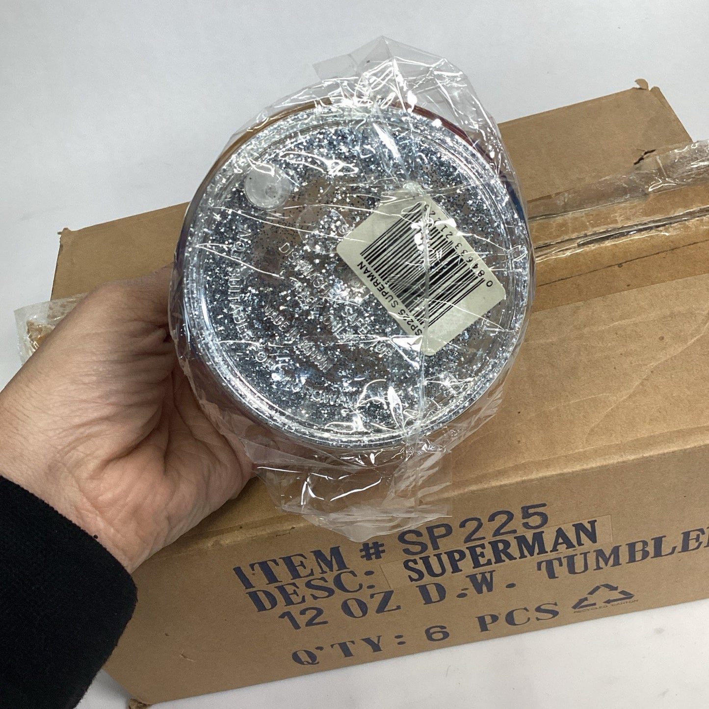 Superman 12 Ounce Drinking Tumbler - Set Of 6 - New In Box