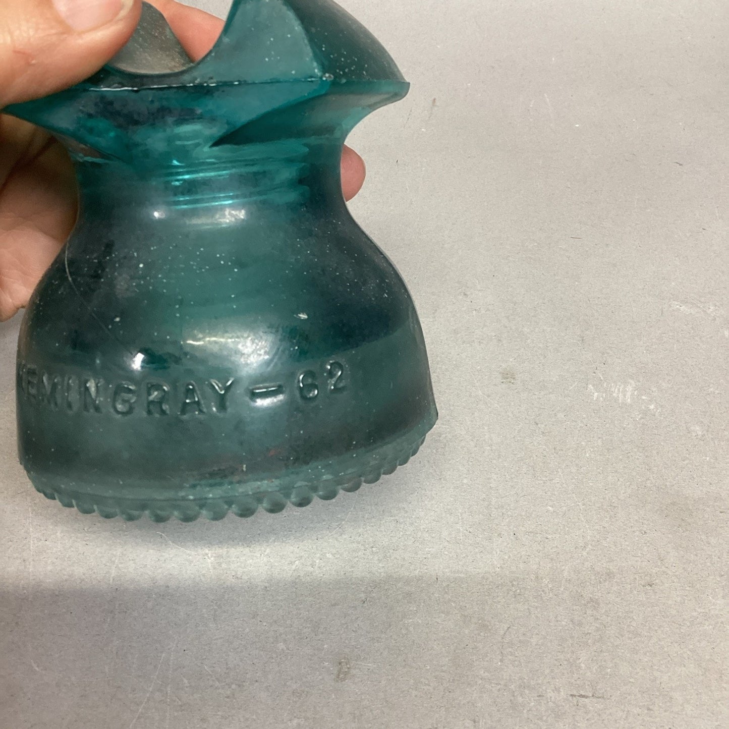 Heminggray #62 Glass Insulator Candle Holder - Made In The USA