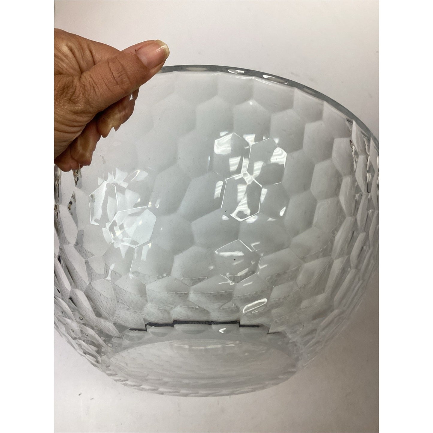 Tiffany & Co Large Heavy Glass Salad Bowl - 12”Dx4”H