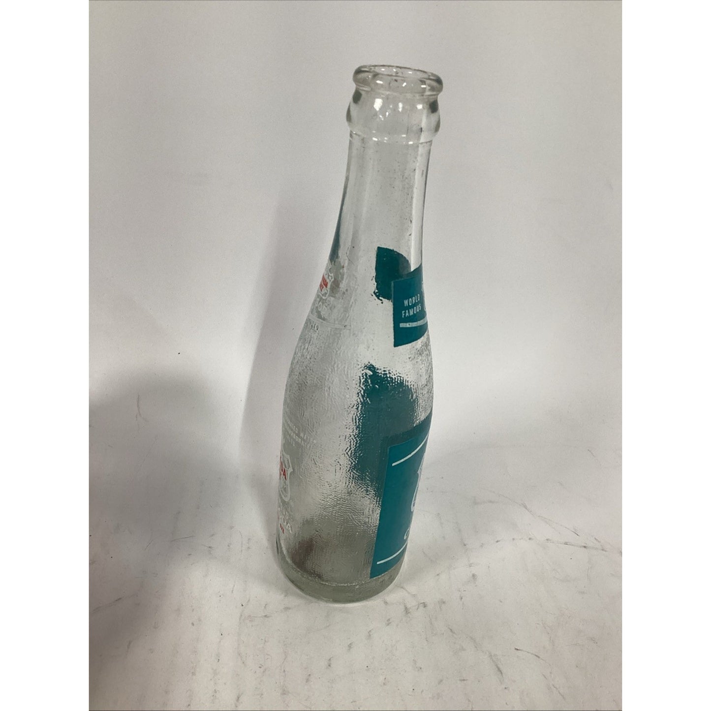 Vintage 16 Oz Royal Crown Cola Bottle & 7 Oz Canada Dry Seltzer Glass Bottle