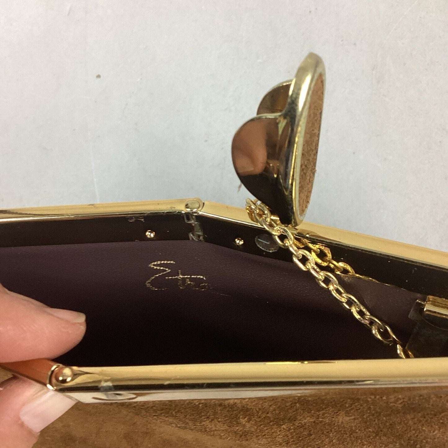 Etro Brown Suede Women’s Clutch