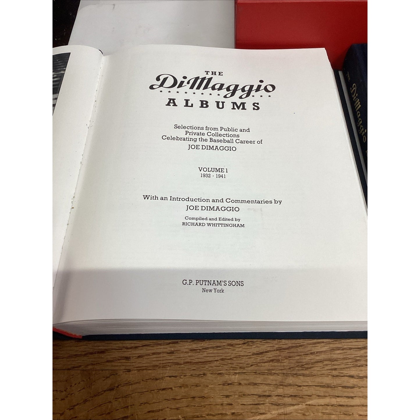 "The Dimaggio Albums" Vol 1 (1932-41) & Vol 2 (1942-51) Hardcovers w/Slipcase