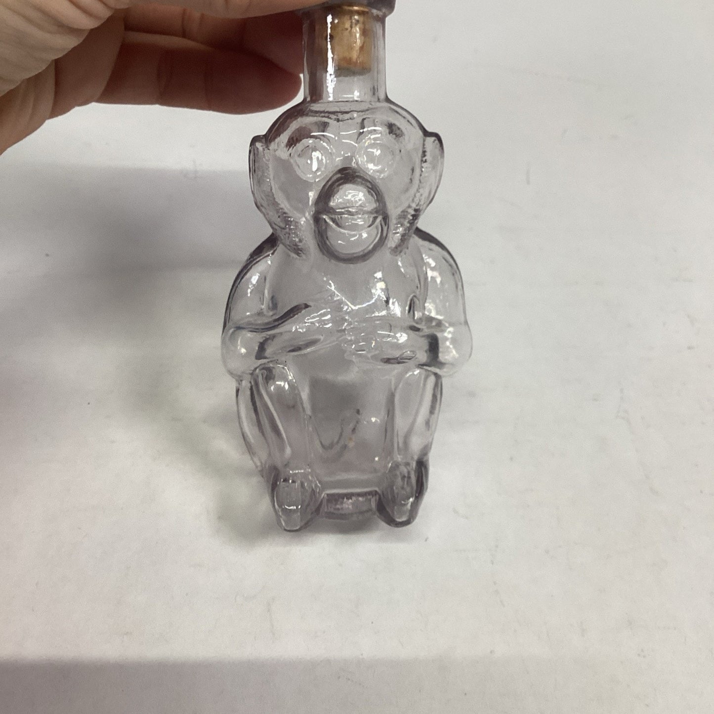 Just Monkeying Around Clear Glass Monkey Maple Syrup Jar With Stopper