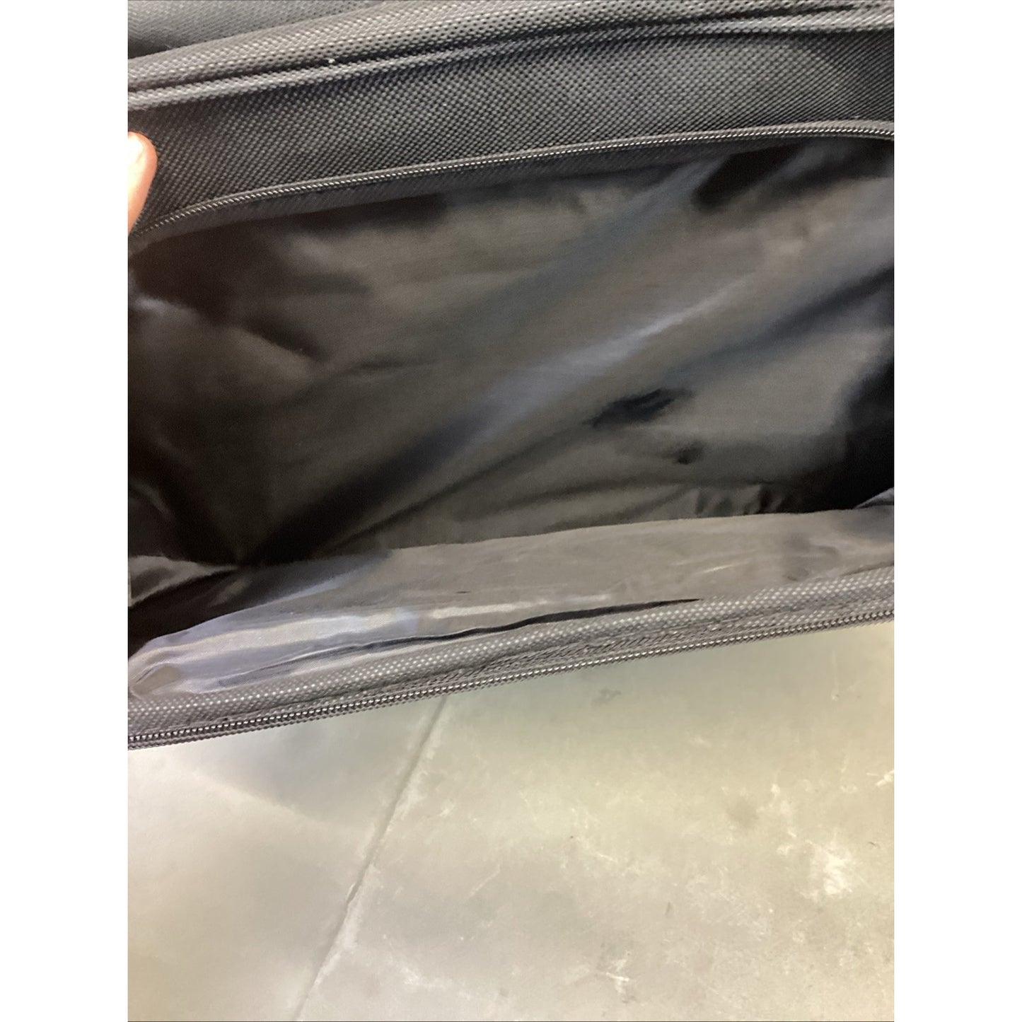 Bella Russo Travel Bag 2 Compartments - Black & Blue - 16" x 11"