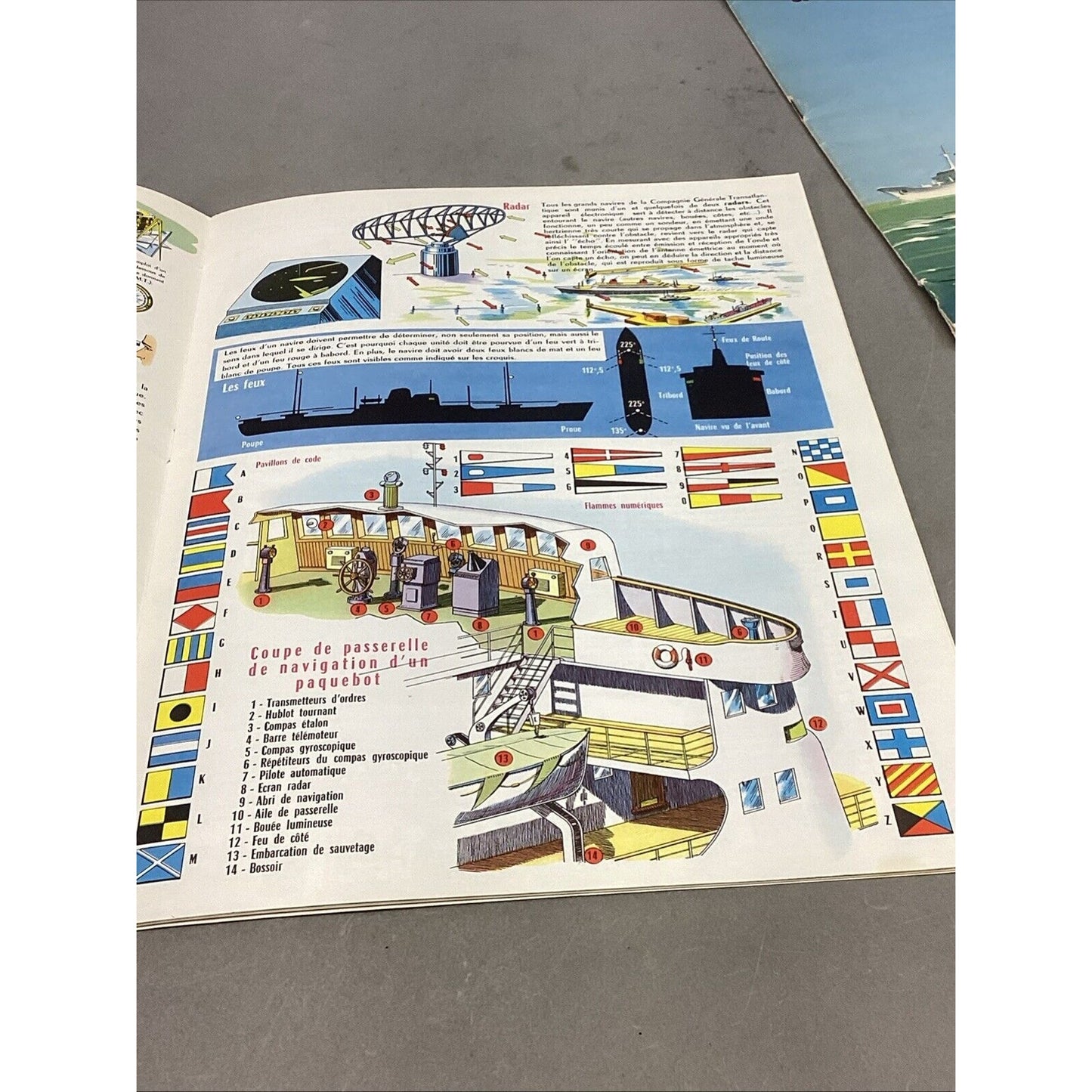 Set Of 2 1960 SS FRANCE La Compagnie Generale Transatlantique Children’s Books