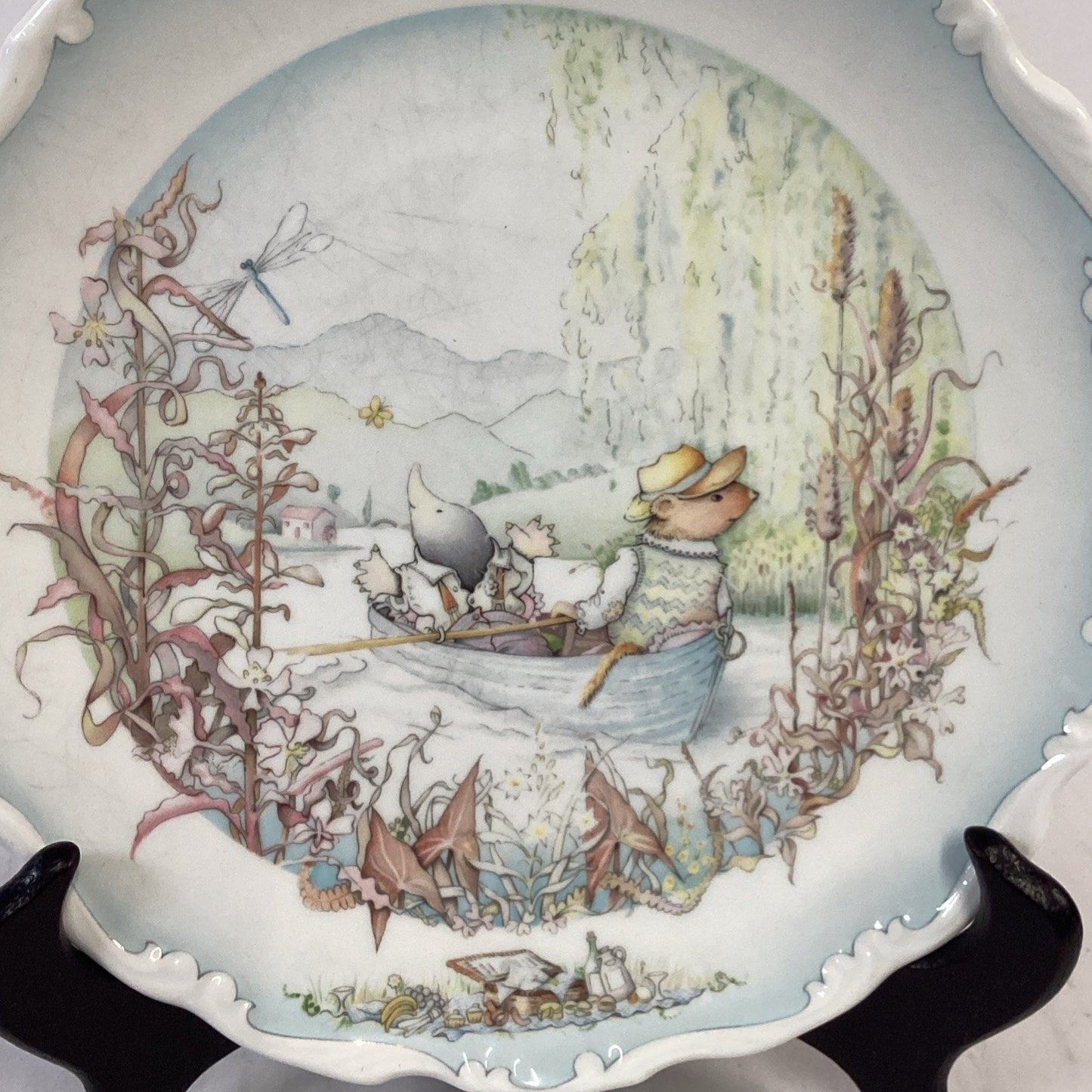 (2) Royal Doulton Wind in the Willows Boating Season 8" Collectible Plates