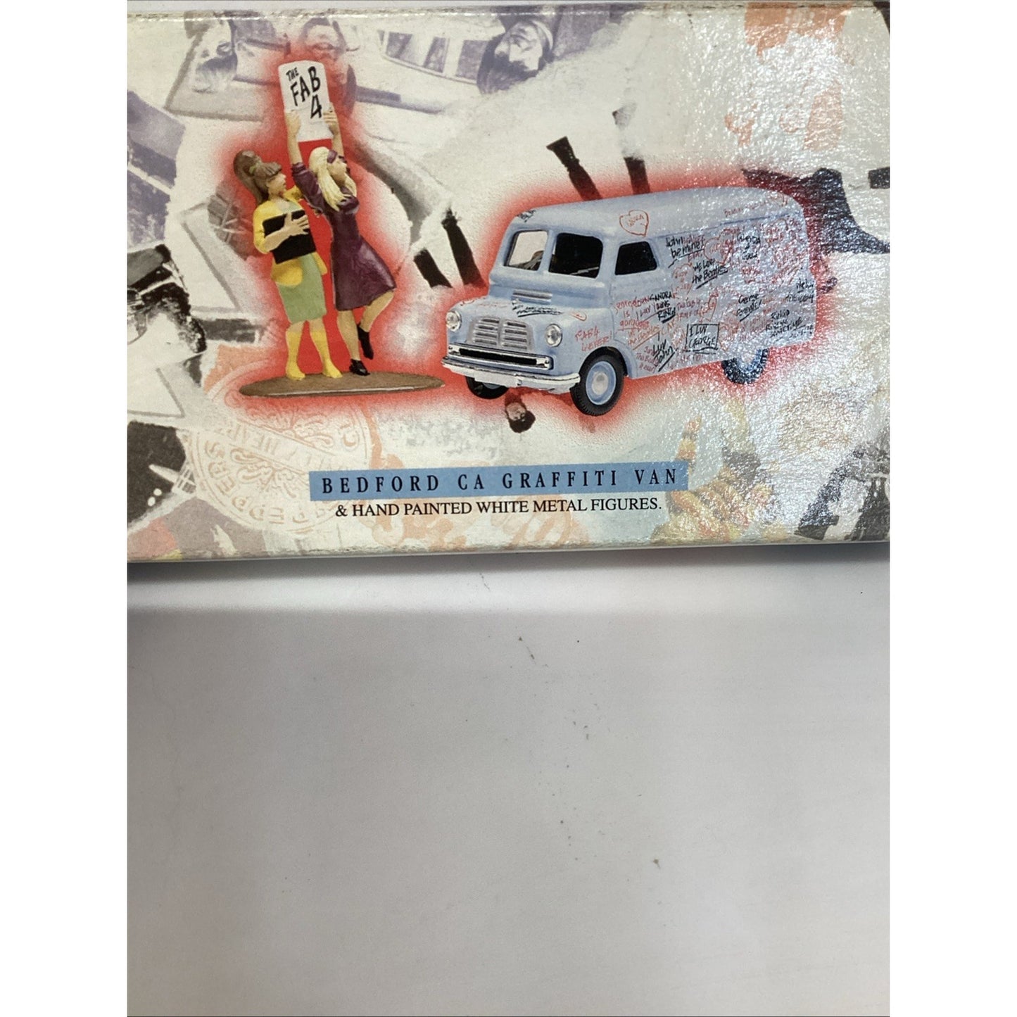 Corgi Classics THE BEATLES COLLECTION 1997 Blue BEDFORD CA. GRAFFITI VAN