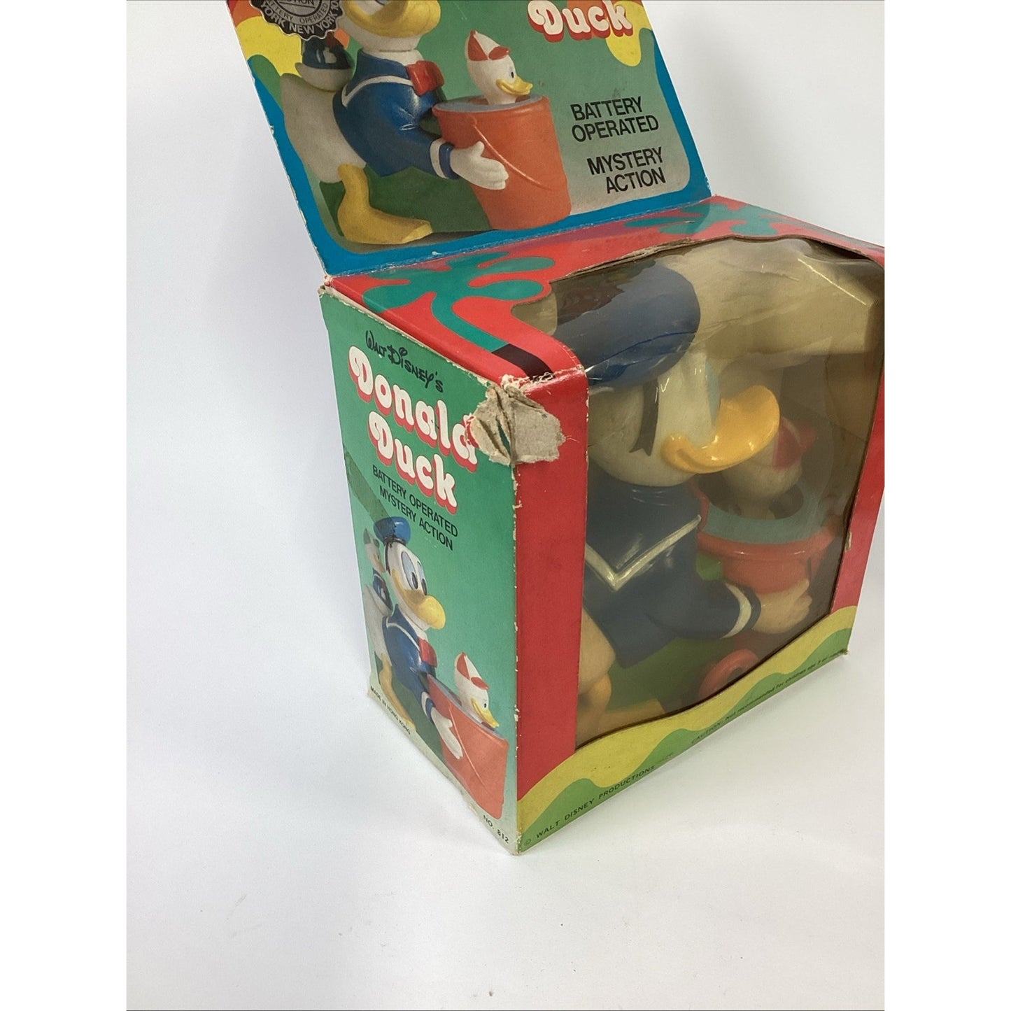 Lot Of 2 Vintage NOS 1970’s Disney Toys W/ Mystery Action - Mickey & Donald Duck
