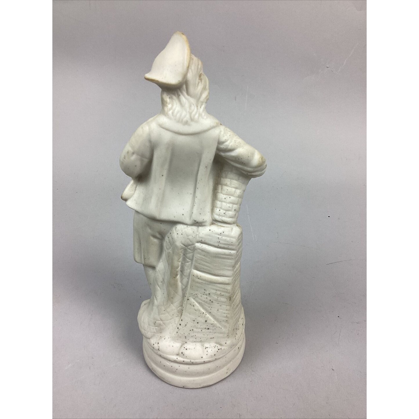 2 Antique Bisque Porcelain Figurines